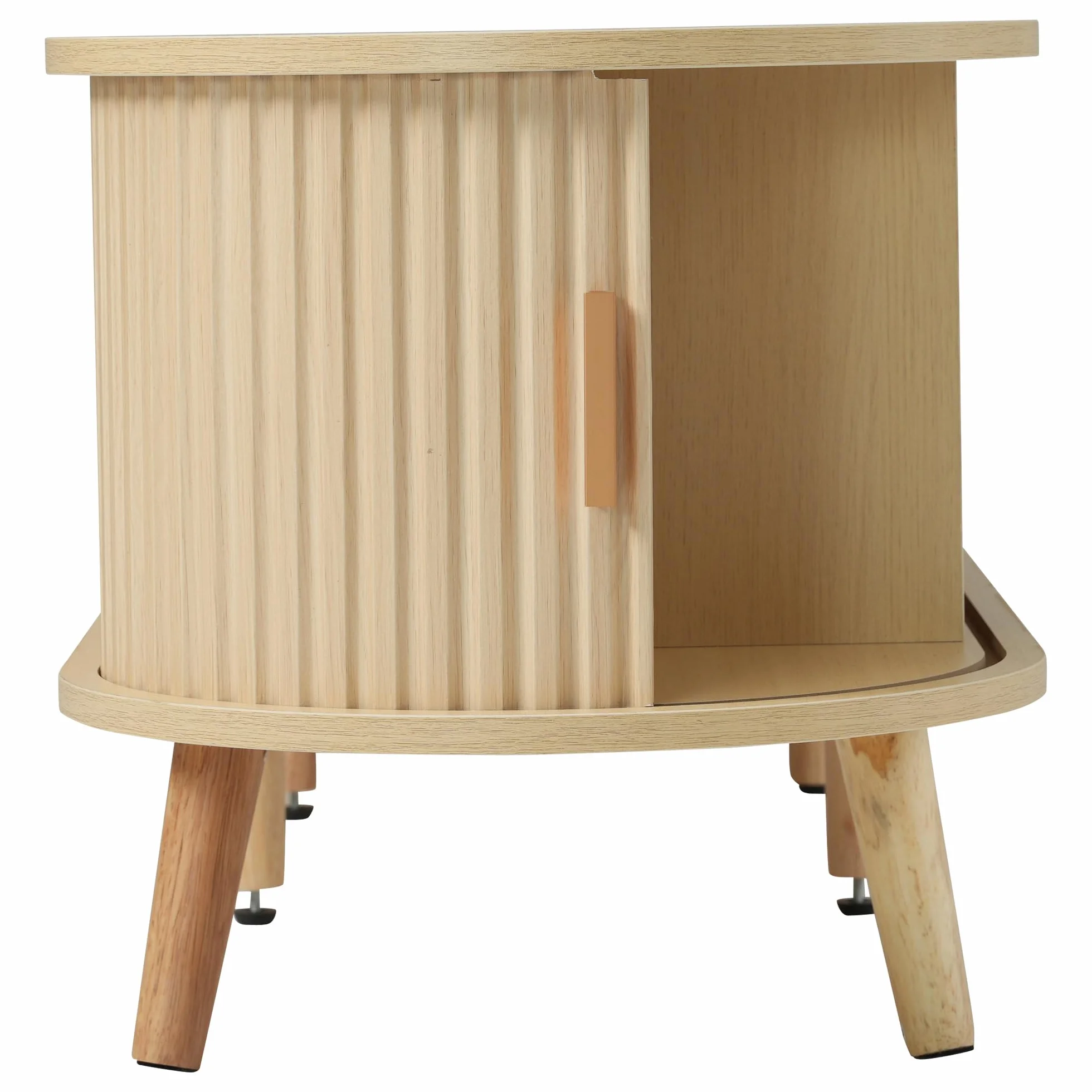 Mueble para TV de salón con espacio de almacenamiento + tablero de fibra de densidad media redonda de grano de madera, 2 cajones, capacidad de carga 30 kg, tamaño 175 x 40 x 42 cm
