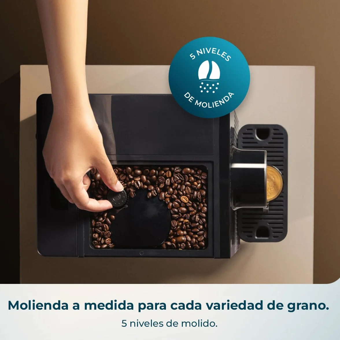 Cecotec Cafetera Superautomática Compacta Cremmaet Cube Red 1350W 19 Bares Termoblock