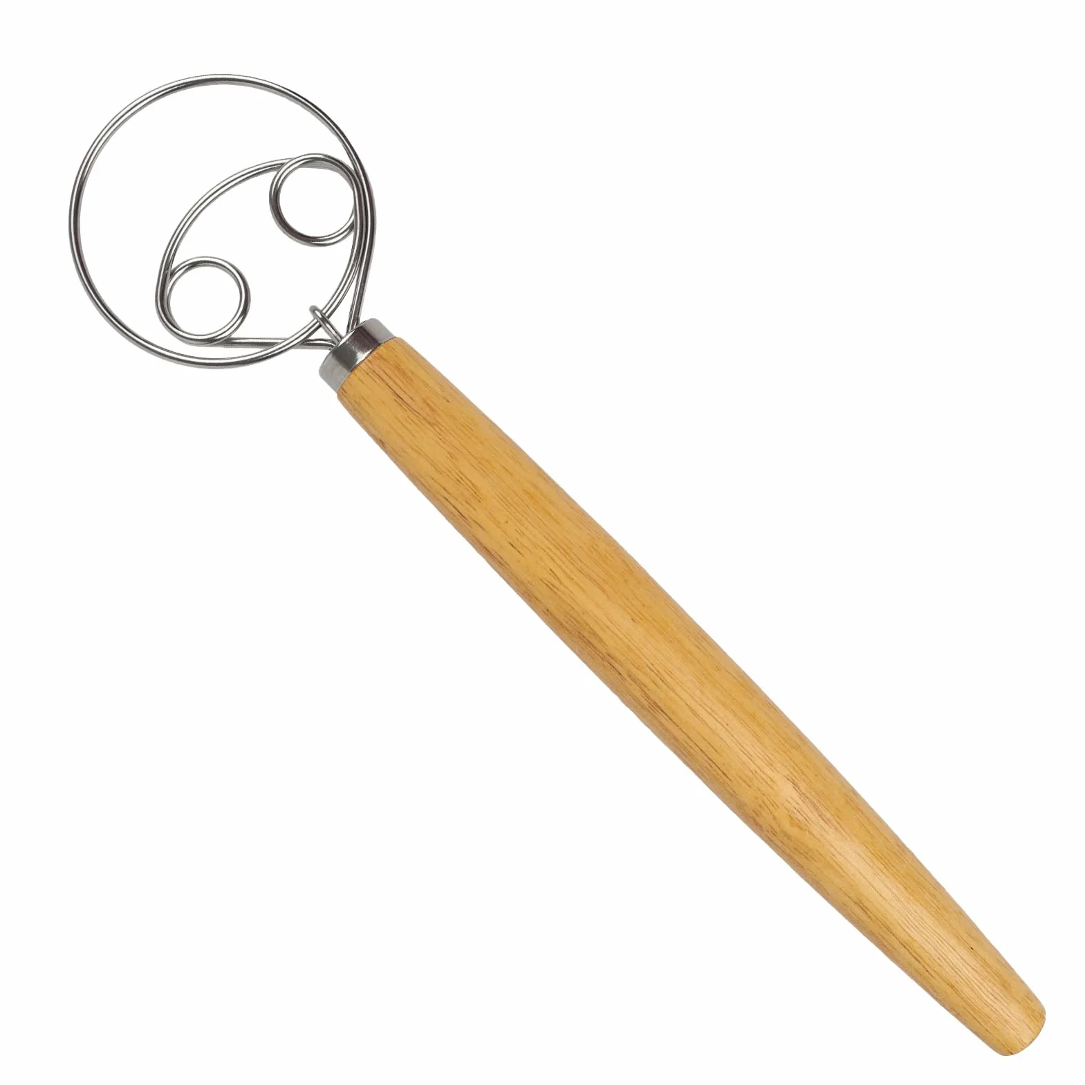 Batidor De Masa Danés De Acero Inoxidable Estilo Holandés Batidor De Masa Danés Con Mango De Madera Para Amantes Del Horneado Herramienta Esencial Para Mezclar Masas Y Preparar Deliciosos Panes Case