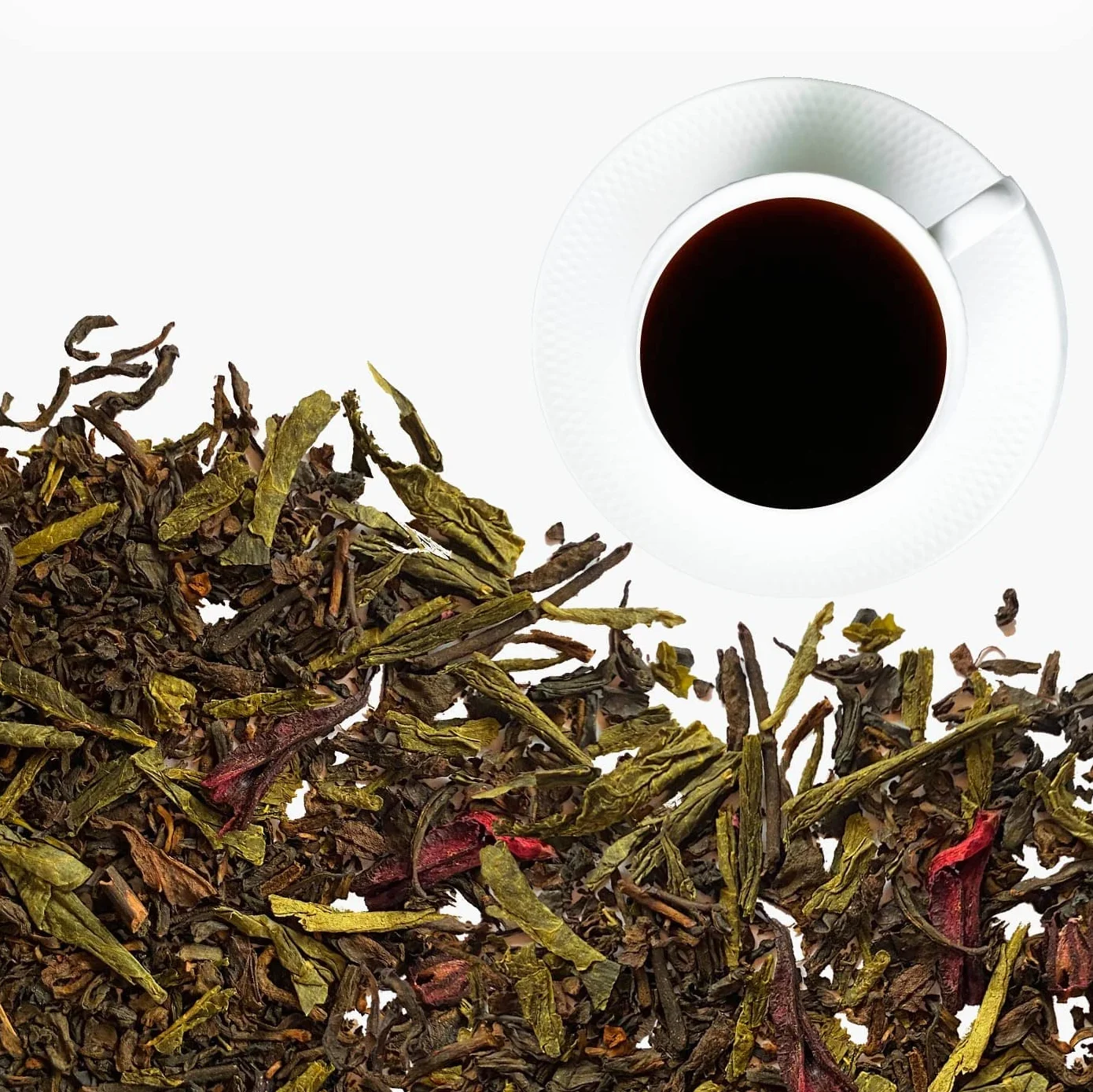 LA TETERA AZUL Te Rojo Pu-Erh & Fresas Cóctel de Infusión Estuche 20 Pirámides