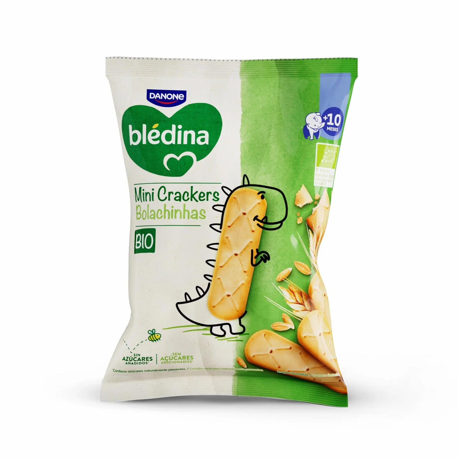 Blédina Galletitas BIO Mini Crackers Sin Azúcares Añadidos Pack 8x30g
