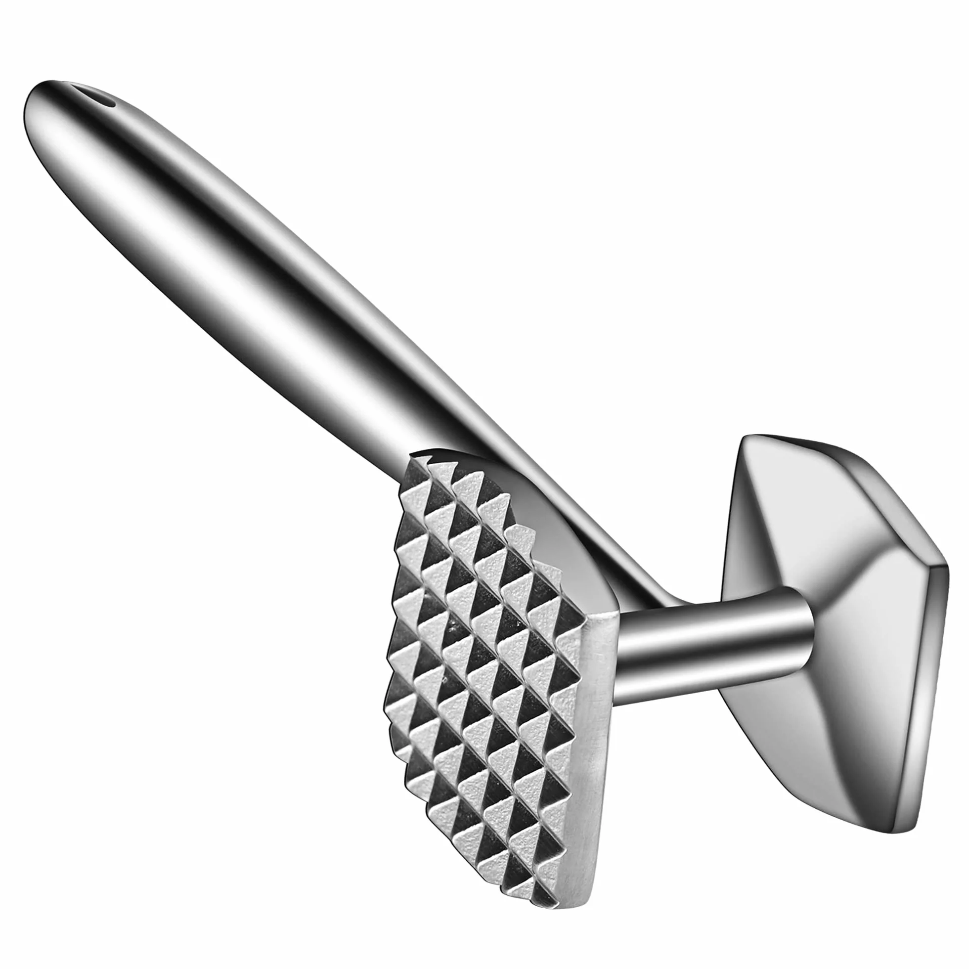 Aliglow Ablandador de Carne Acero Inoxidable 304 18/8 Martillo Cocina Profesional