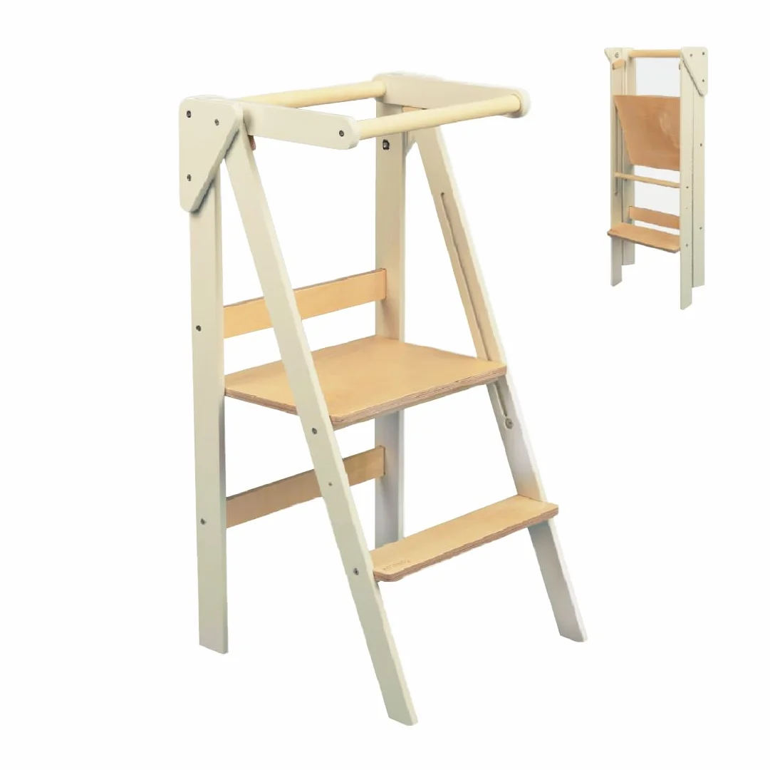 Torre Montessori de Aprendizaje con Rieles de Seguridad para Niños 3-6 Años