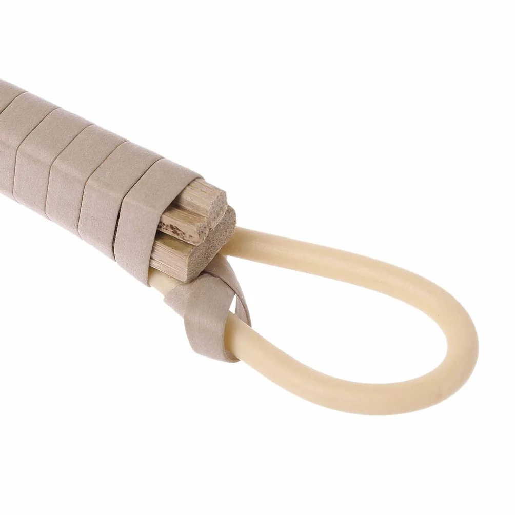 Batidor de alfombras de Plumero Limpio de ratán de imitación de Tejido de Raqueta Tradicional Durable,Beige