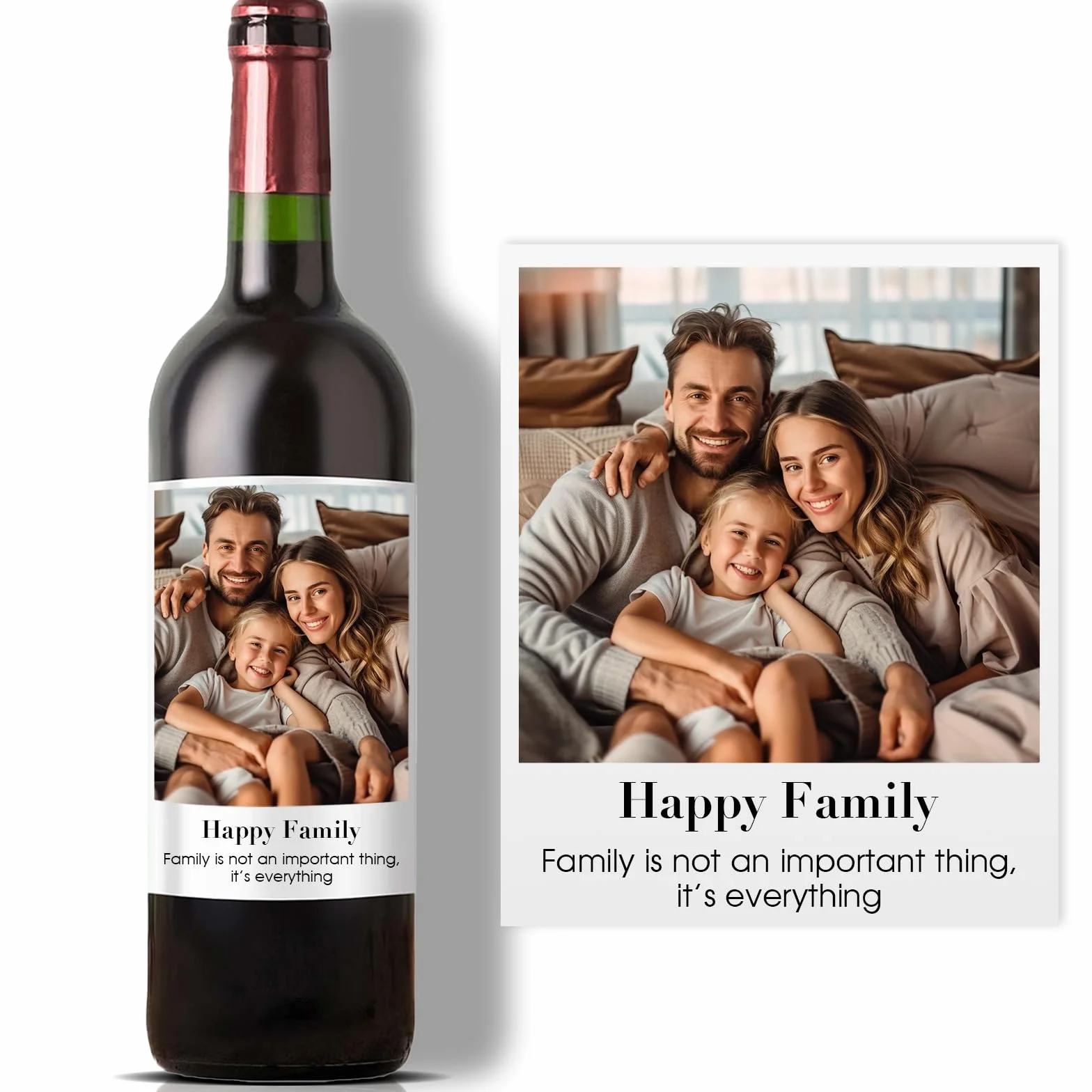 Etiquetas personalizadas para vino, pegatinas de vinilo impermeable pack 16 unidades
