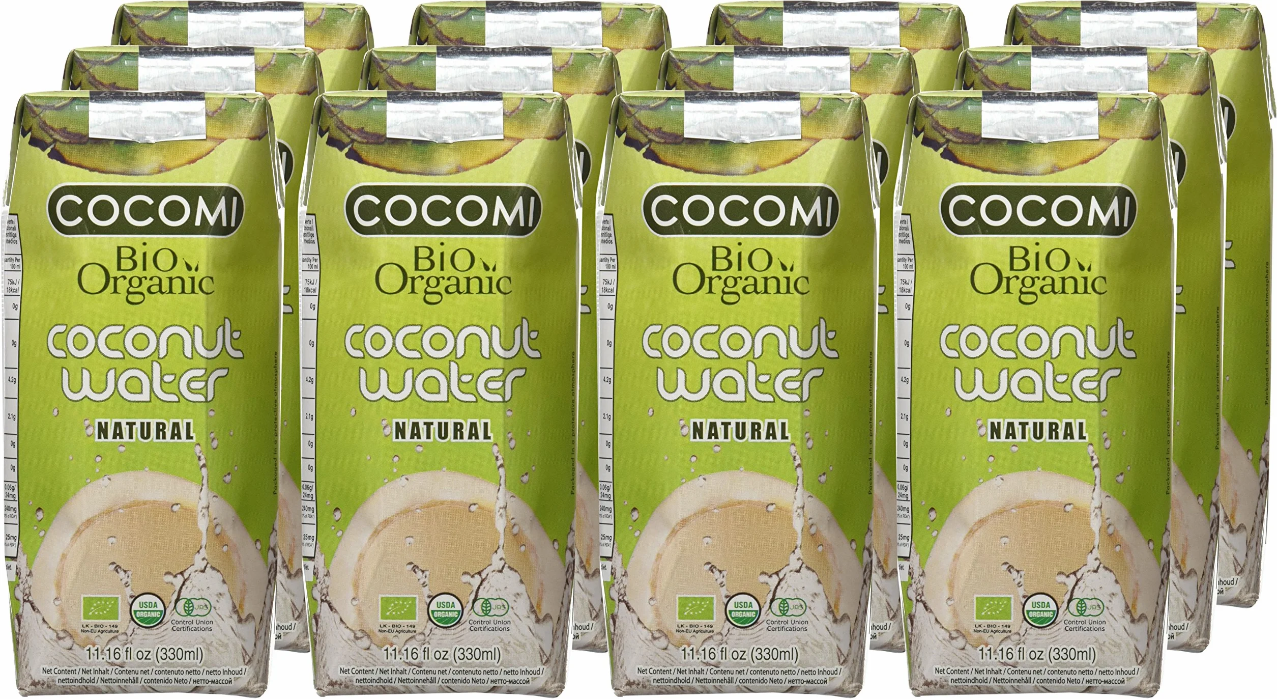 Cocomi Agua de Coco Natural 12 Tetrabriks