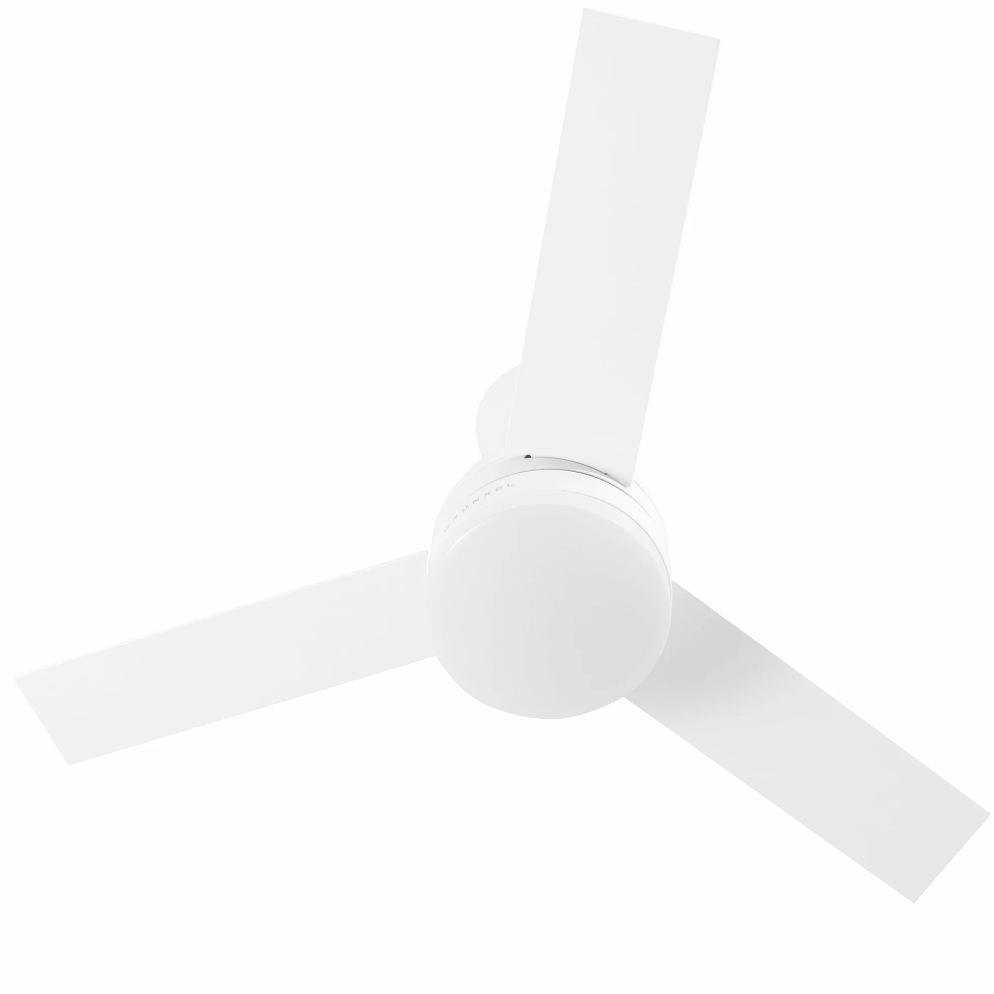 Grunkel - Ventilador de Techo con luz LED y aspas instalación reversibles blanco y madera - Mando a distancia. 6 velocidades. Temporizador 8h - 35W
