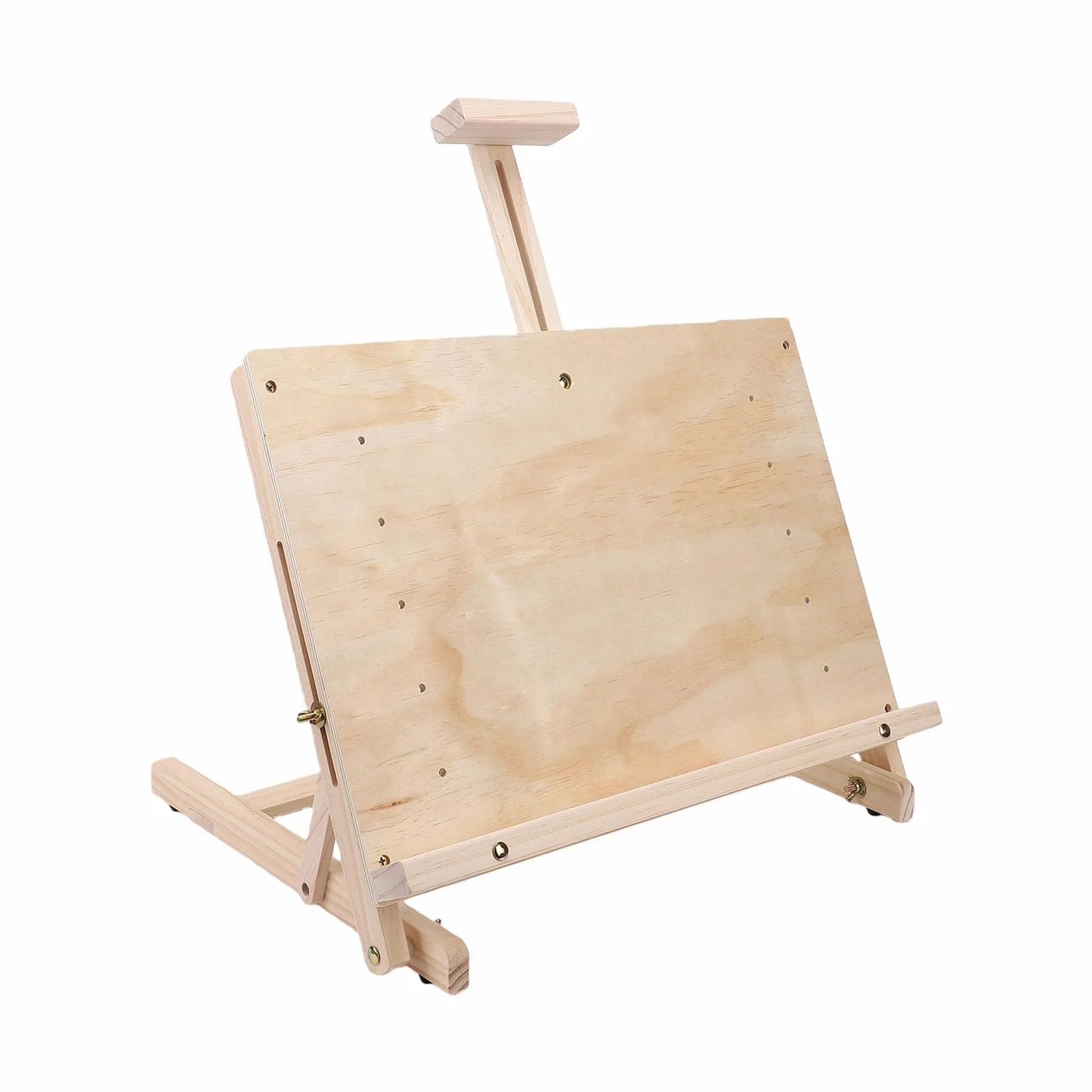 Ejoyous Caballete de Mesa Caballete de Dibujo Ajustable Soporte de Arte de Escritorio de Madera de Haya con de ángulo Ajustable Portátil para Pintar Bocetos Exhibición Libros Tabletas