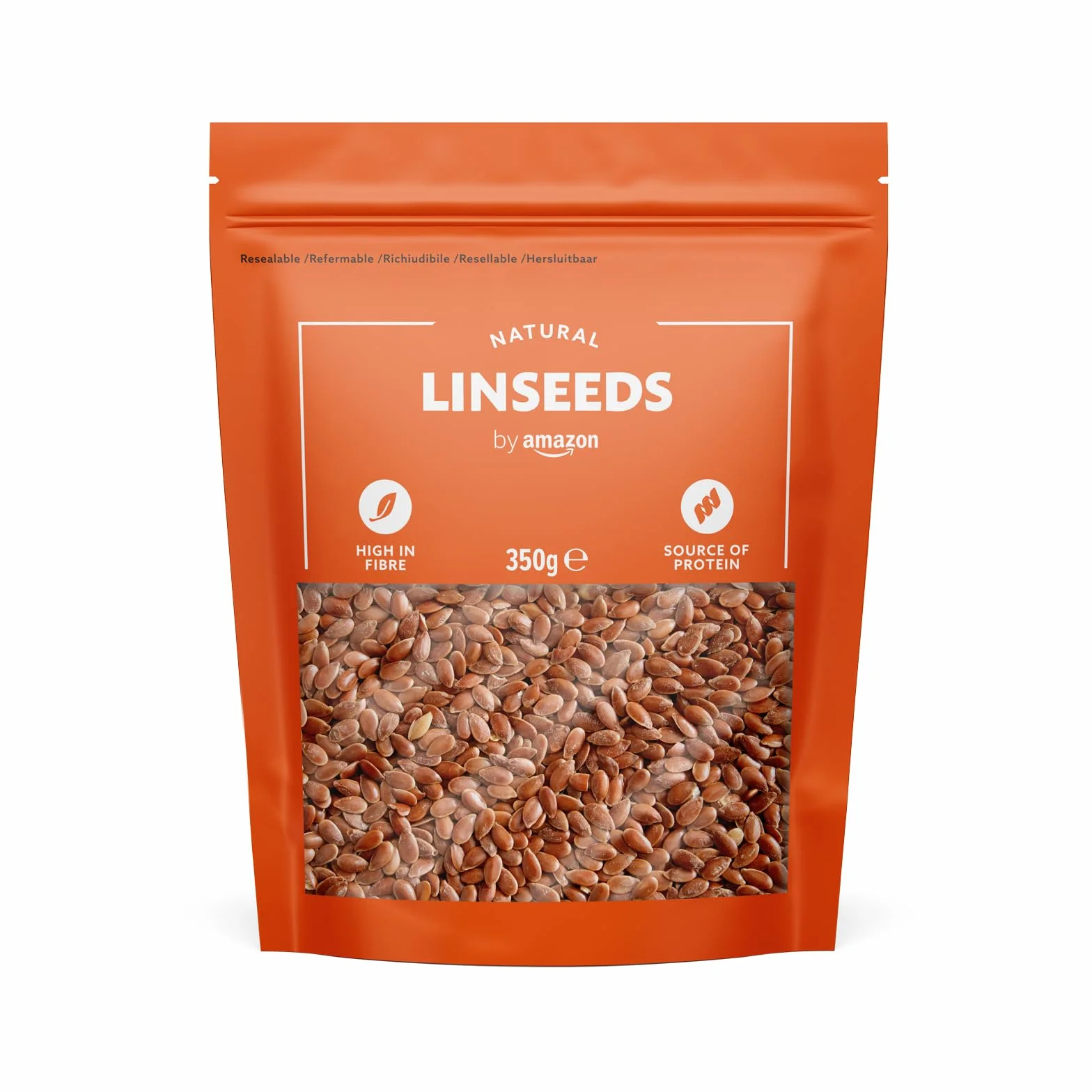 Semillas De Lino by Amazon, 1400g (4 Paquetes de 350g)