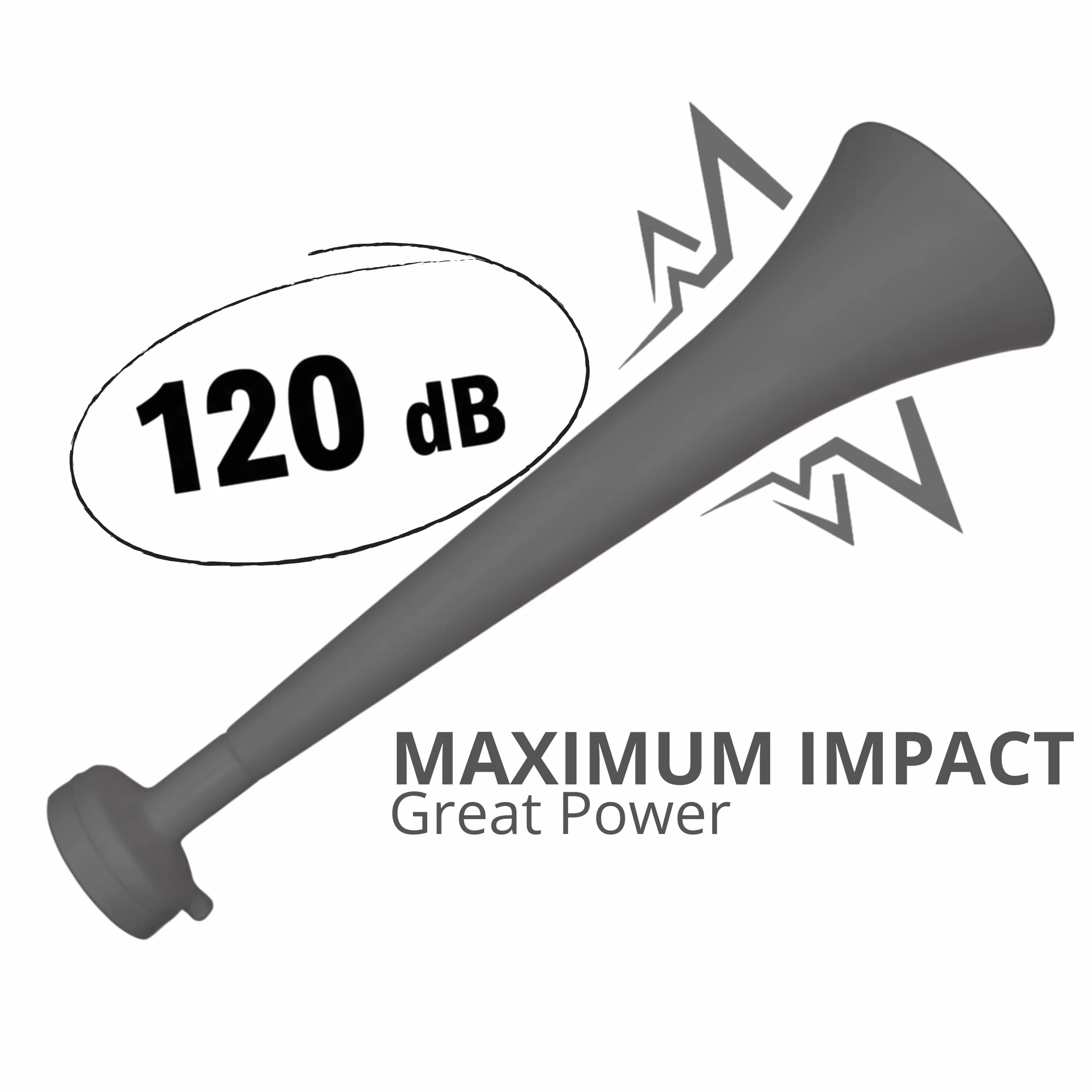 Vuvuzelas de Plástico Resistente 120 DB para Fútbol Eventos Deportivos Fiestas Pack 3