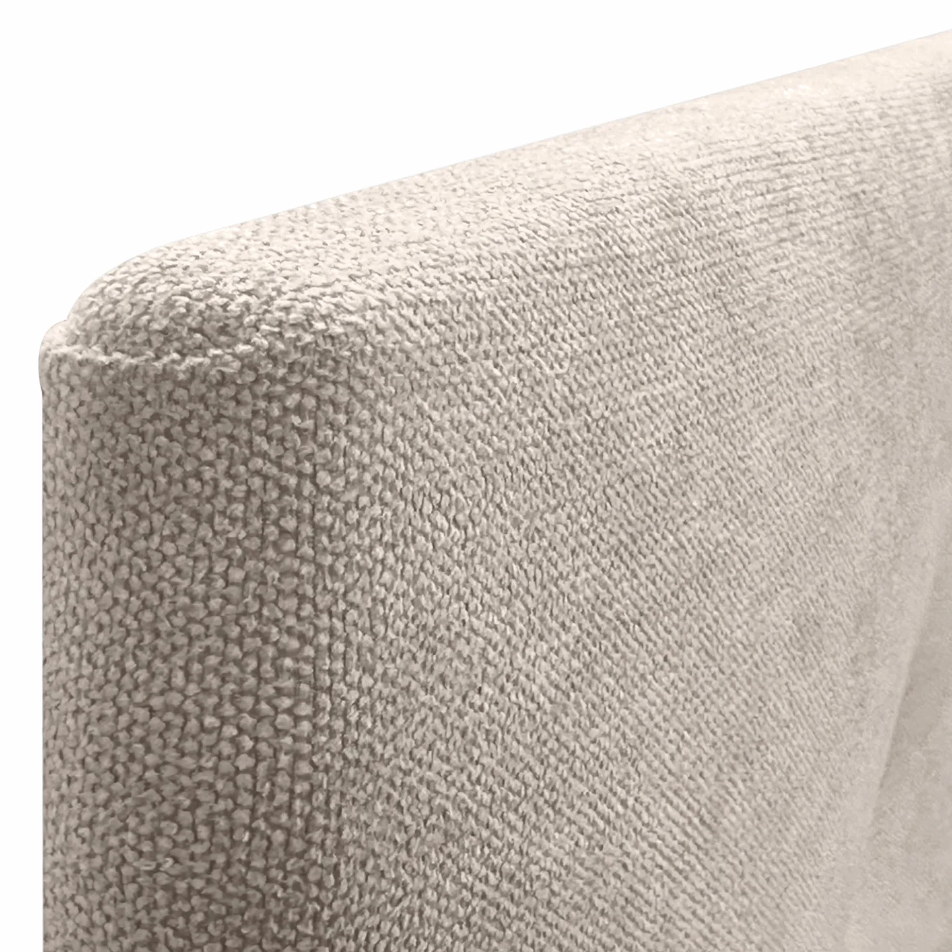 DHOME Cabecero Capitoné hasta el Suelo 150x120cm Tela Beige Tapizado ACUALINE para Cama