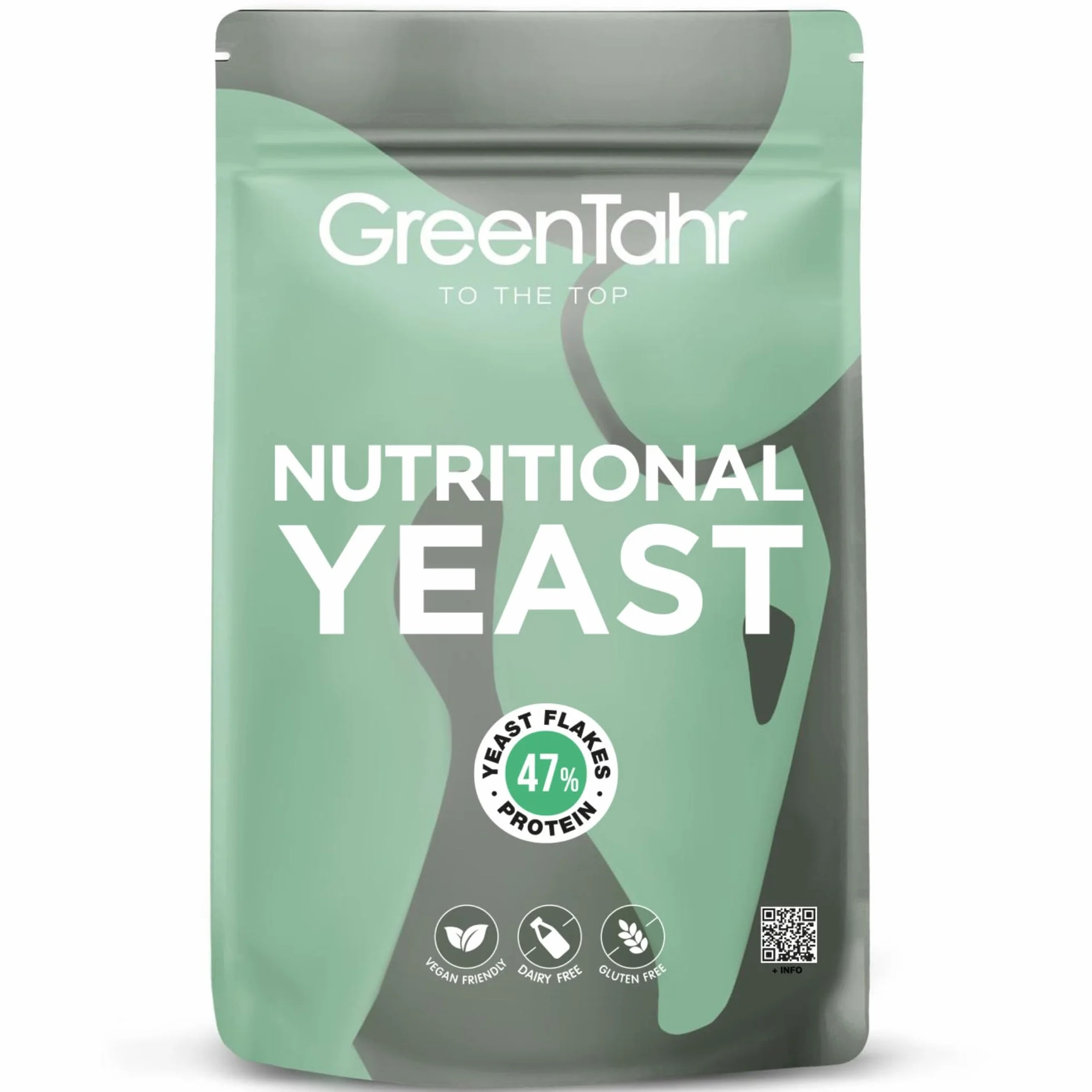 Green Tahr Levadura Nutricional 500g Nutritional Yeast en Copos Rica en Vitamina B y Proteínas 47% Sin Gluten Sin Lactosa