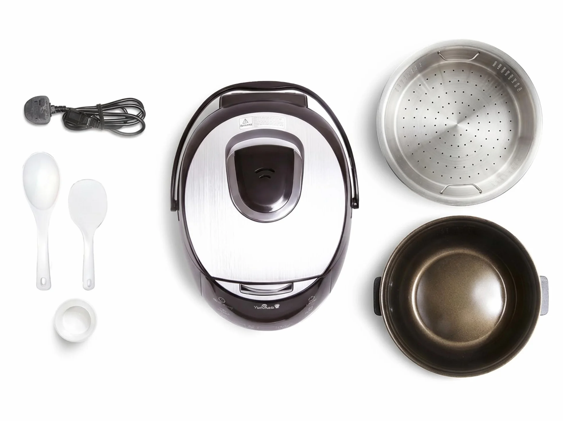 Yum Asia Sakura Olla arrocera con cuenco de cerámica y lógica difusa avanzada (8 tazas, 1,5 litros) 6 funciones de cocción de arroz, 6 funciones de multicocina, pantalla LED Motouch, 220-240V EU