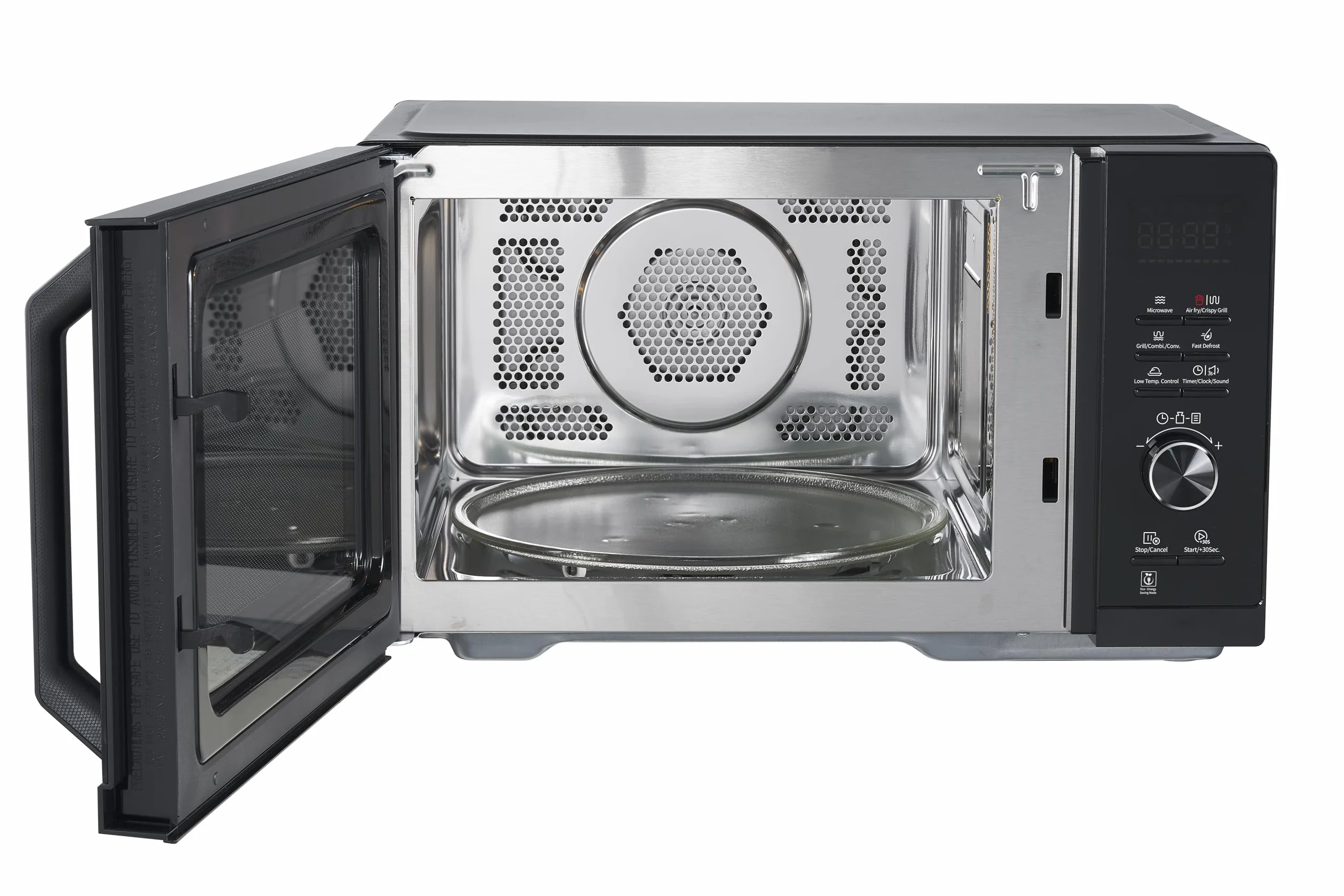 Sharp Microondas Airfry 5 en 1 RCA271TB 900 W, parrilla de 1000 W, aire caliente y función AirFry, convección 2100 W, 27 l, 28 descongelación automática, descongelación controlada por peso y tiempo