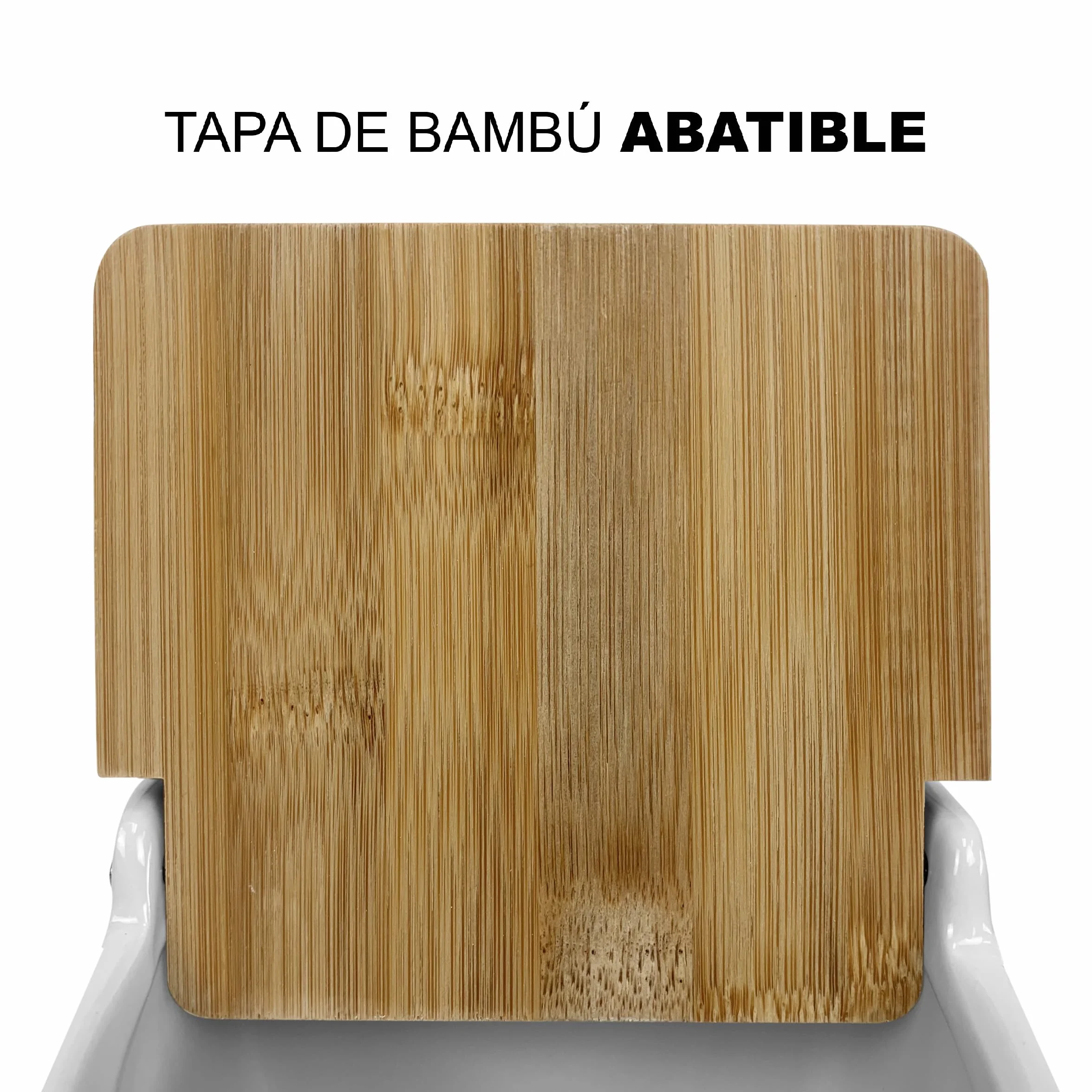 TIENDA EURASIA - Salero de Cocina de Cerámica | Tapa Abatible de Bambú | Diseño Moderno de Mosaico | Color Gris | Medida 12 x 12 x 11 cm | Saleros de Cocina Modernos