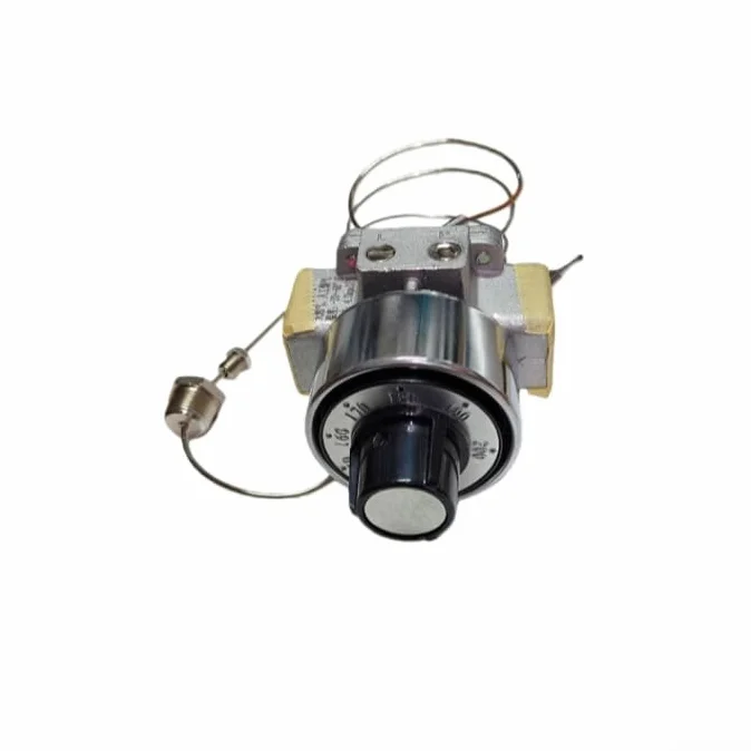Válvula de termostato comercial para freidora de gas 150-200 ° C, control de temperatura, limitador de seguridad de metal de 4 puertos para accesorios de electrodomésticos de cocina