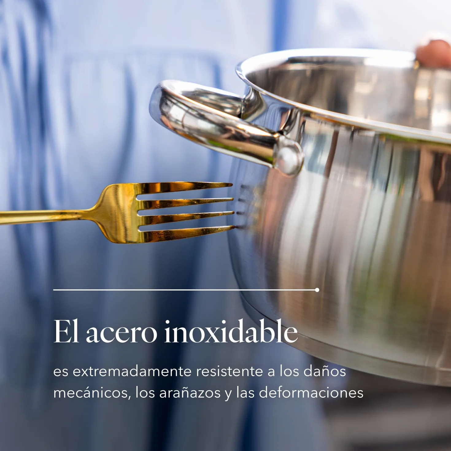 FLORINA Cacerola de Acero Inoxidable 3.4 L 20 cm con Tapa de Cristal OLIVER para Inducción