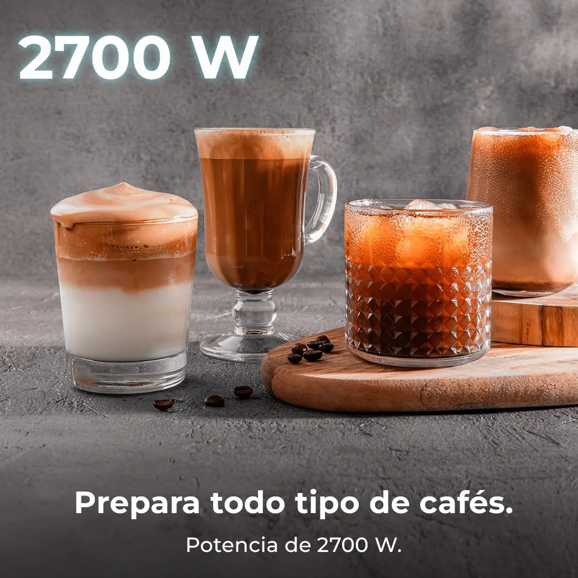 Cecotec Cafetera Express Barista Baristeo Classic. 2700W, Bomba 15 Bares, Control Pid, Doble Calentamiento, depósito 2.5L, Vaporizador, Grifos Profesionales, Extracción Crema, Diseño Profesional
