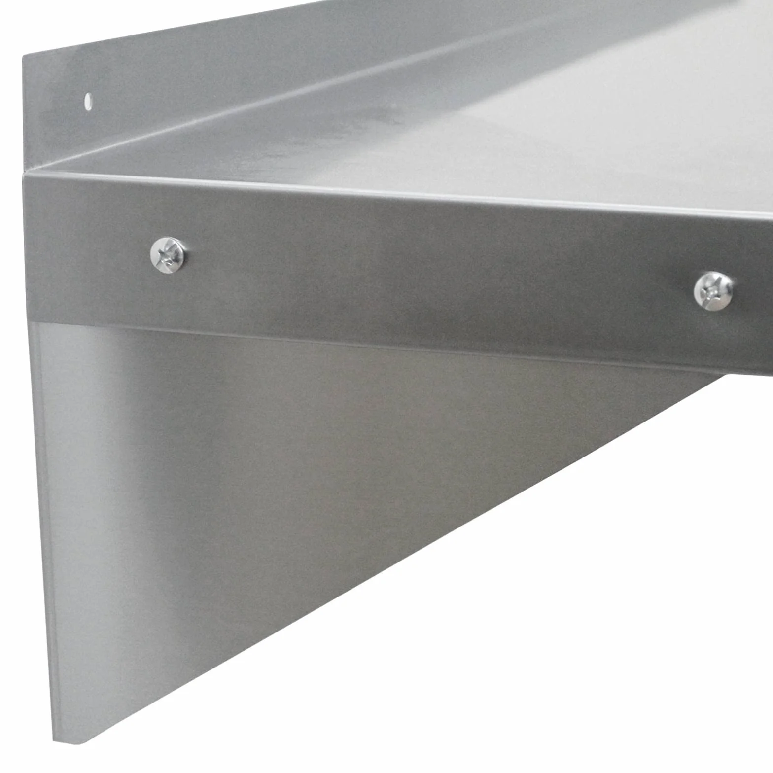 KuKoo Estantes de Pared 150cm x 30cm de Acero Inoxidable para Cocina, Bar y Restaurante
