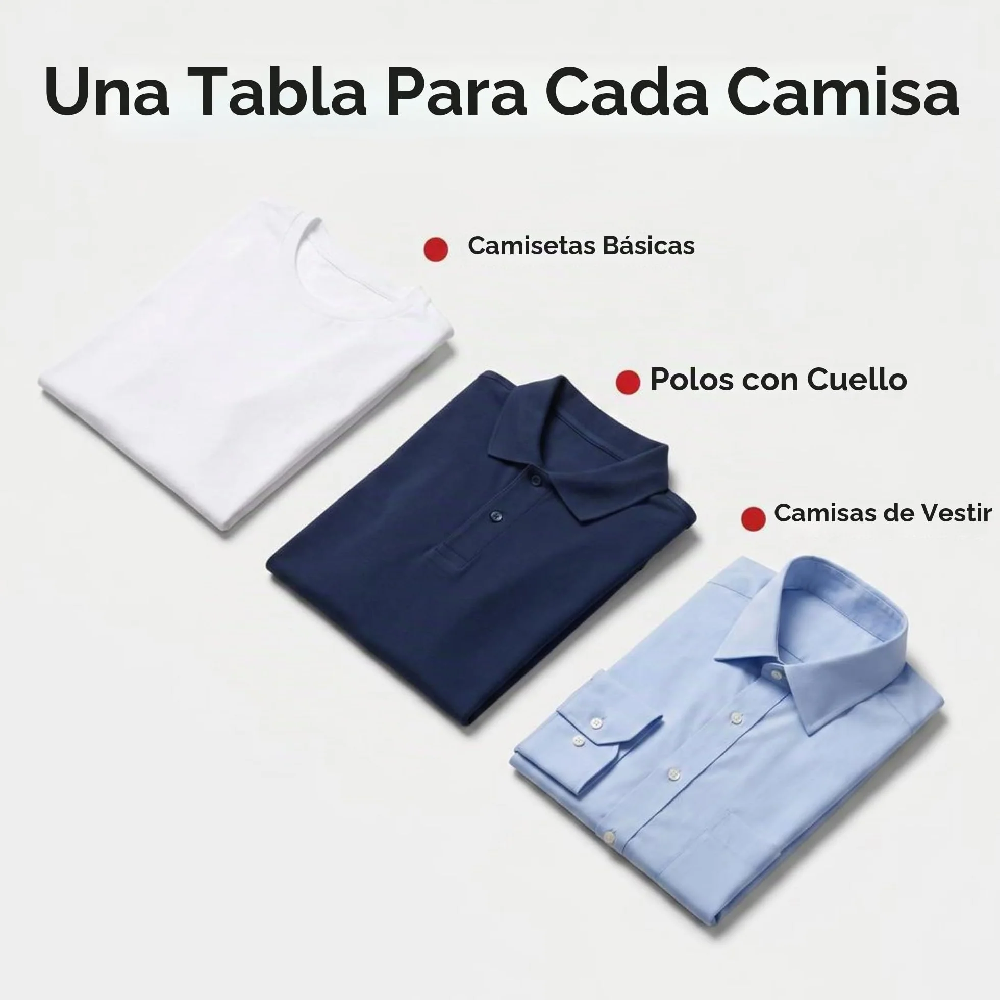 Household Essentials 195 Junta para Ropa se pliega para Doblar Camisas