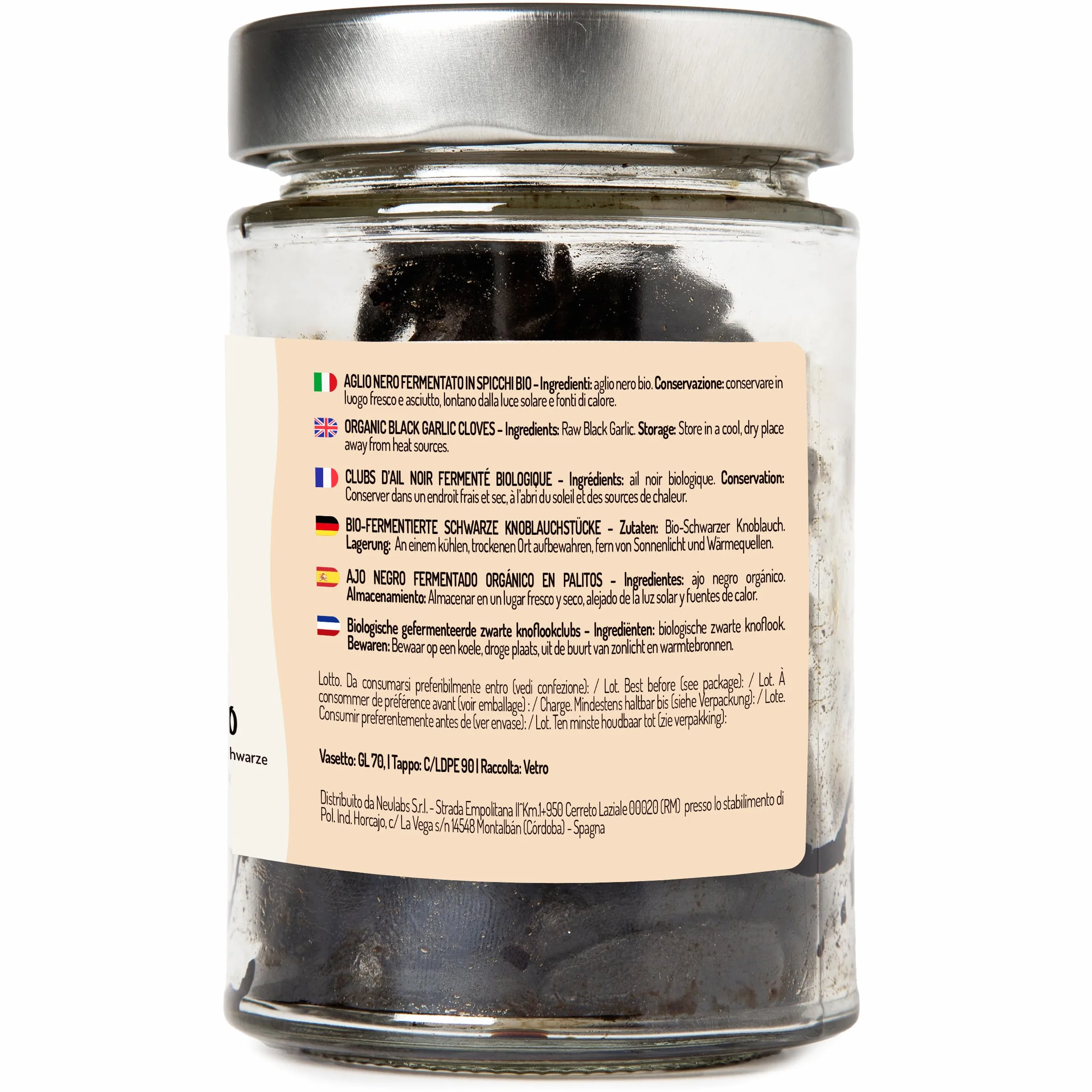Ajo Negro Ecológico Fermentado 200g - Rico en Sales Minerales, Energizante y Antioxidante