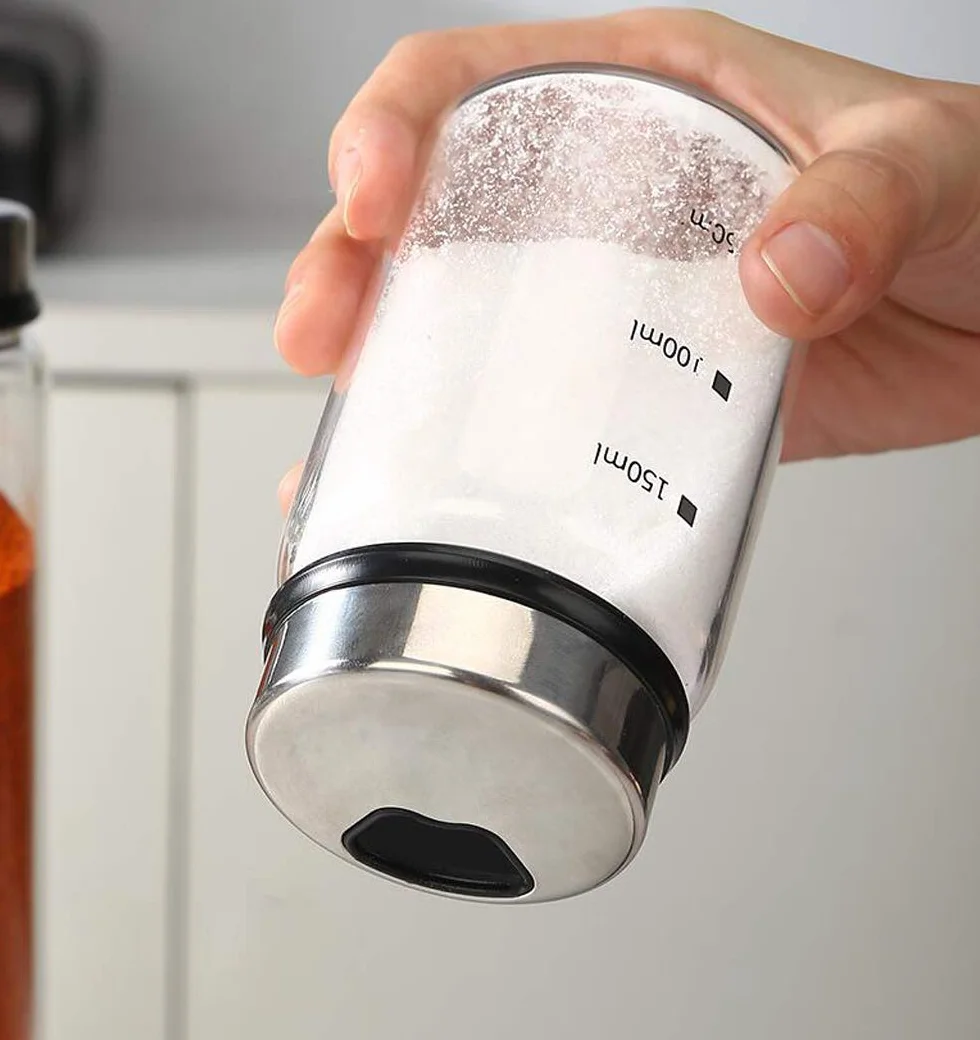 Saleros y pimenteros con orificios de vertido ajustables, 150 ml