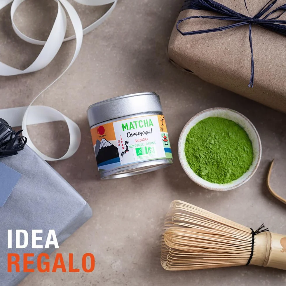 Té Matcha Ceremonial Ecológico Bio Japonés Shizuoka 30g Polvo Verde Matcha Tea