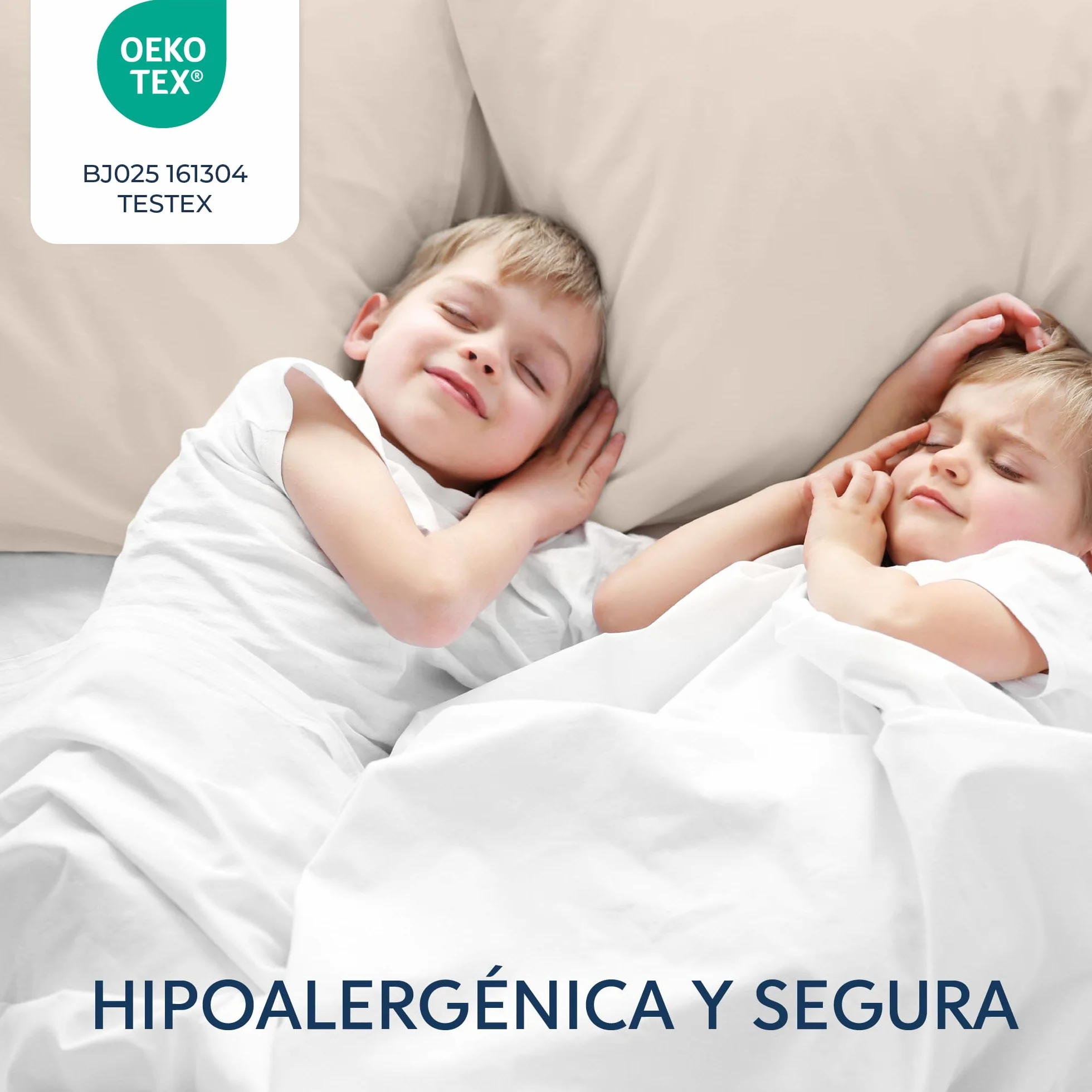 Dreamzie Fundas de Almohada 50x70 cm Beige Microfibra 100% Poliéster Juego de 2