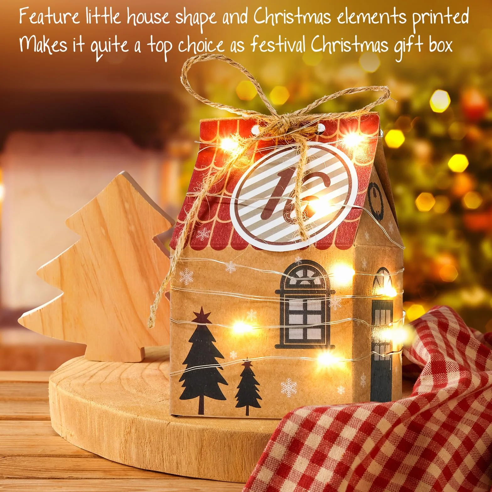 I LOVE MOM Calendario de Adviento para rellenar 24 cajas regalo navideñas DIY