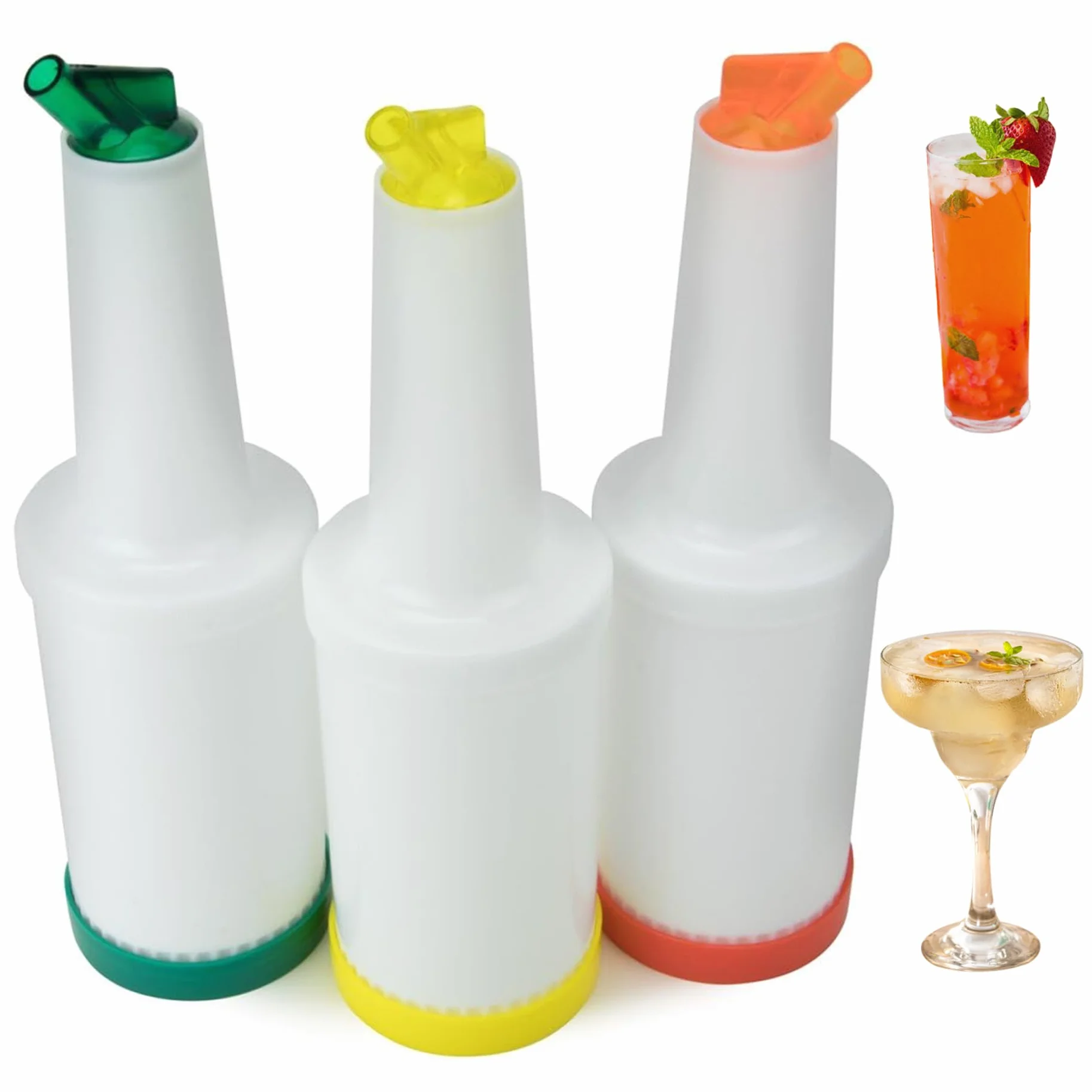 Butelki do nalewania soku 1L, lekkie plastikowe dysze do butelek alkoholu, stacja bufetowa