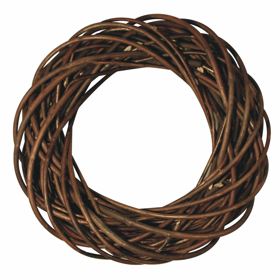RAYHER 65007000 Corona de Mimbre Natural, 25 cm diámetro, 6 cm Grosor, para Decorar