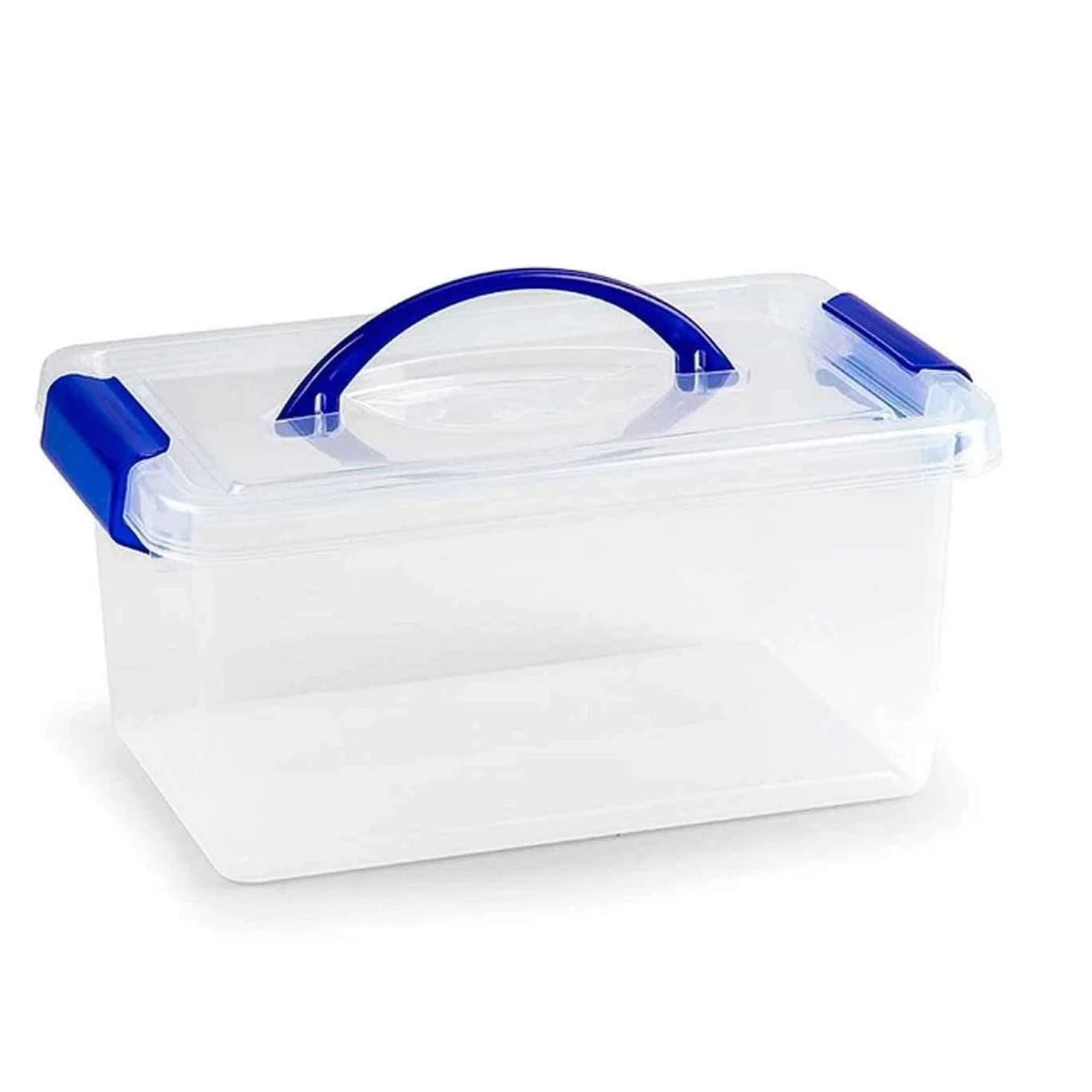 Tradineur - Caja de almacenamiento - Mini Box (Asa) - Fabricado en plástico - Capacidad de 4 Litros - 18 x 28 x 13 cm