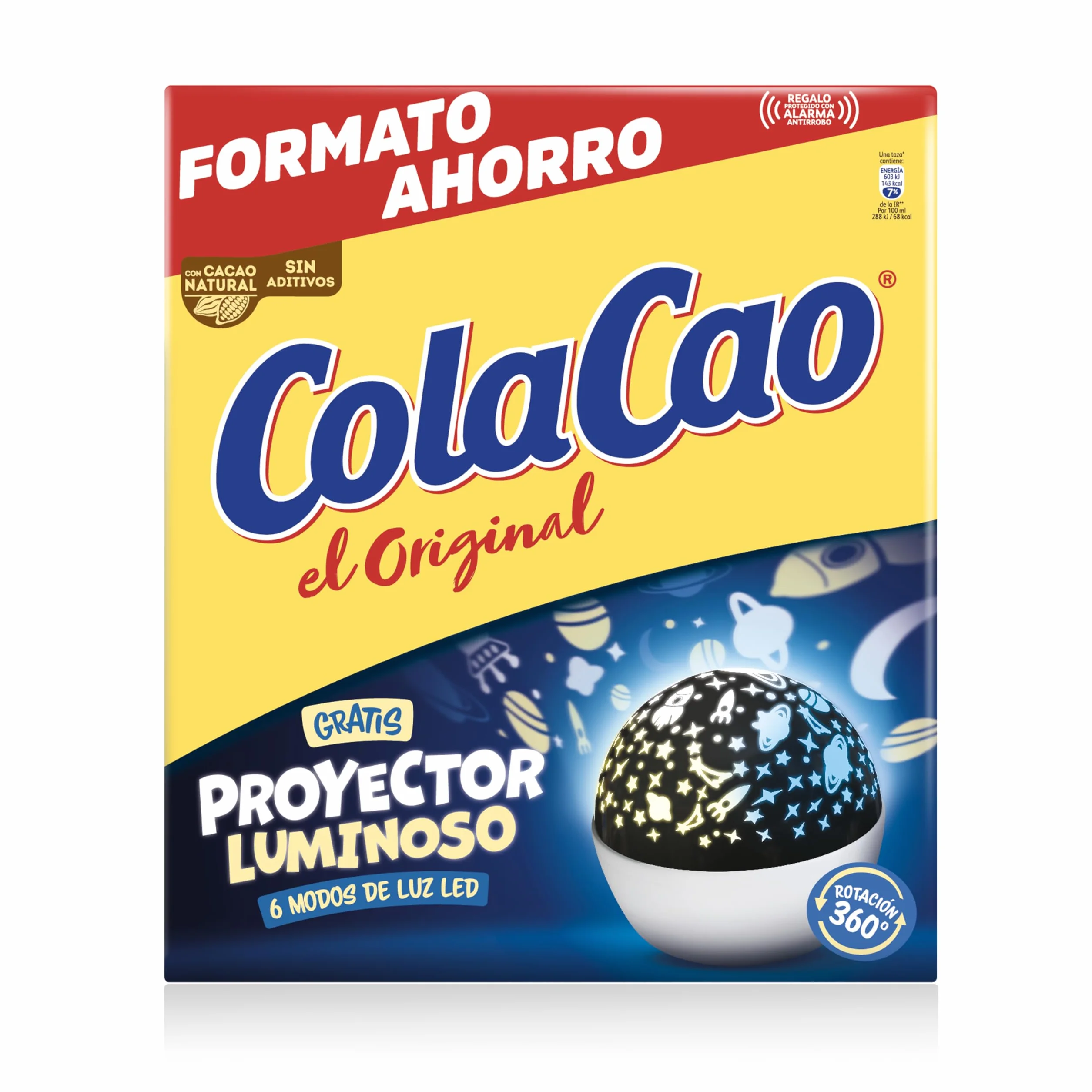 ColaCao Original Cacao Soluble Natural sin Aditivos 2,5kg Formato Ahorro