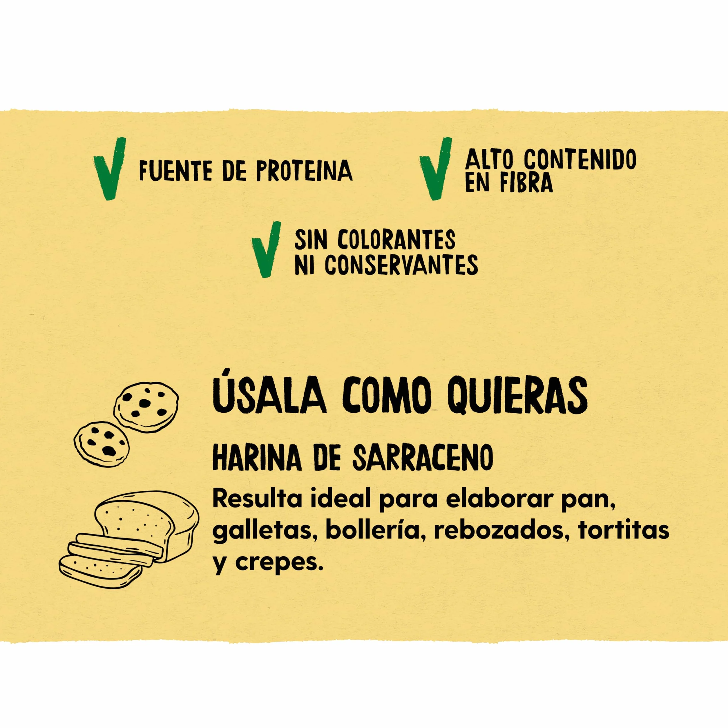 Harina Ecológica de Trigo Sarraceno 500 g Ecocesta