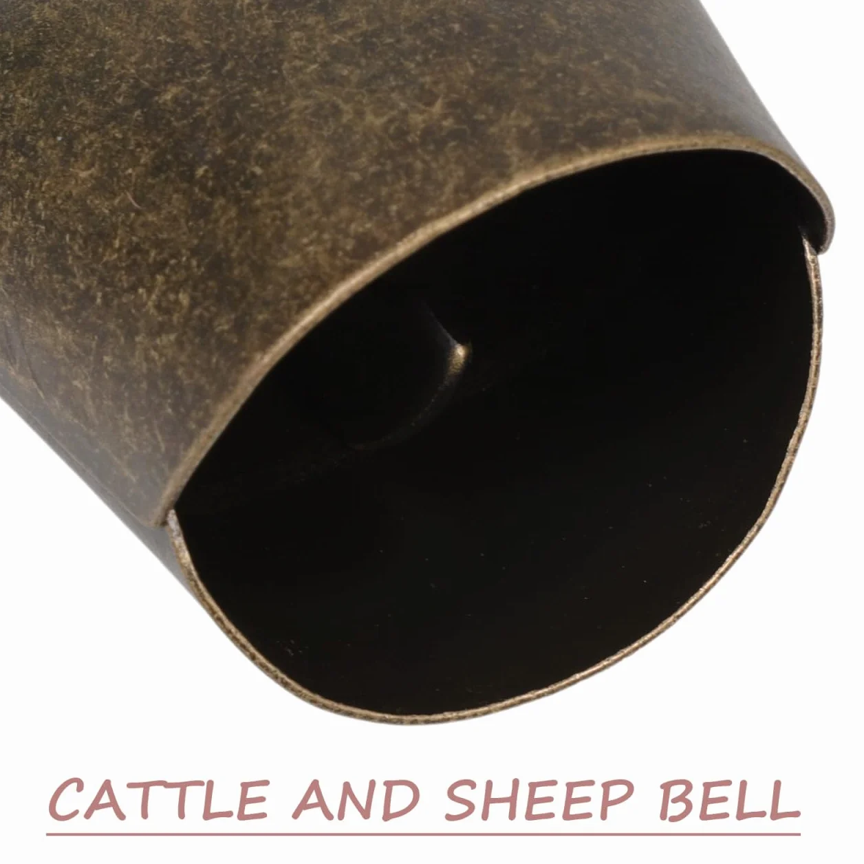 EXCEART Campanas de hierro gruesas 2 piezas para oveja caballo vaca decoración alarma