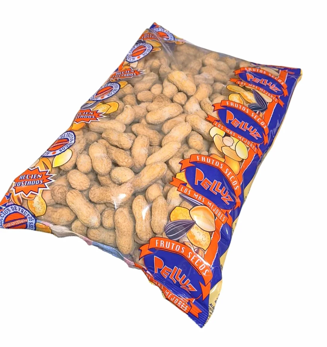 Pelluz Cacahuetes Jumbo con cáscara y sal 1 Kg