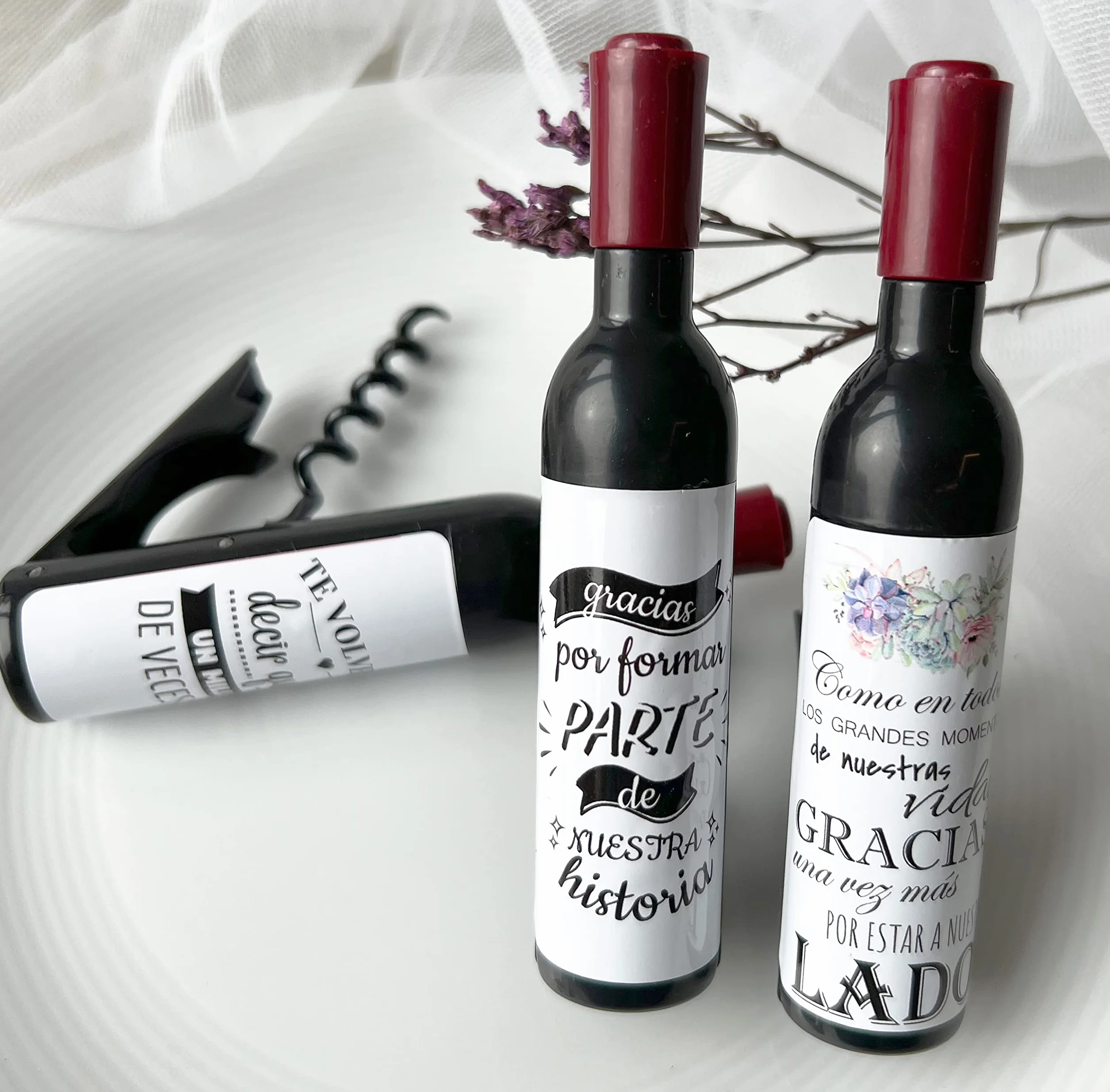 Sacacorchos Magnéticos Personalizados 25 uds para Botellas Vino Regalos Bodas Eventos