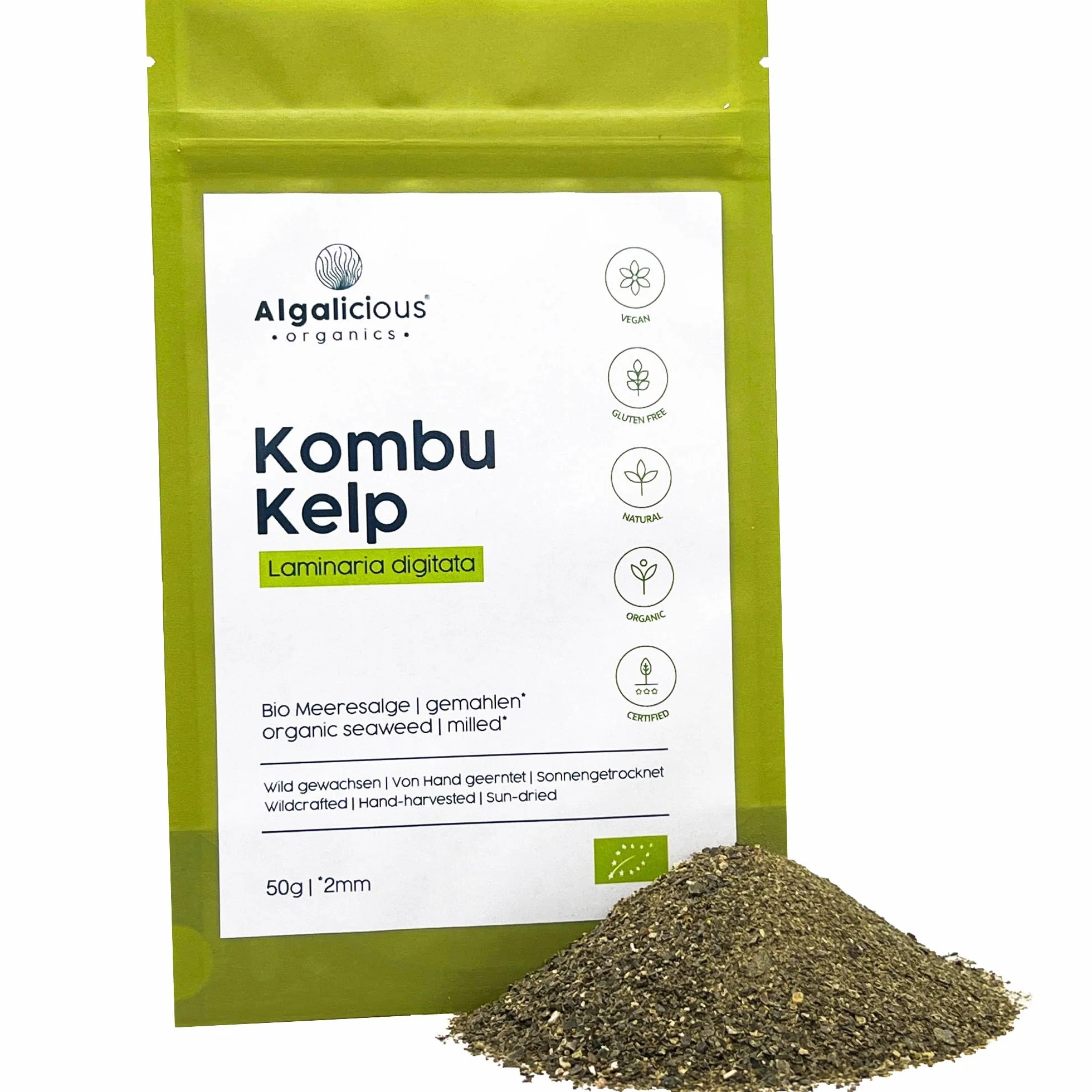 Alga Kombu Bio Laminaria Digitata en Copos 50g 2 mm