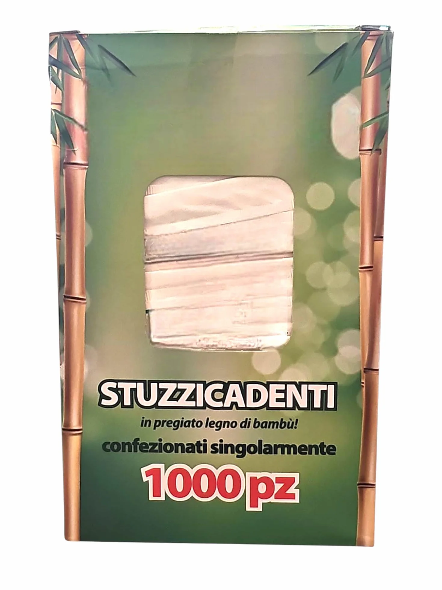 Palillos de madera de bambú, 1000 unidades, envueltos individualmente, naturales y biodegradables, ideales para uso doméstico, restaurantes y bares