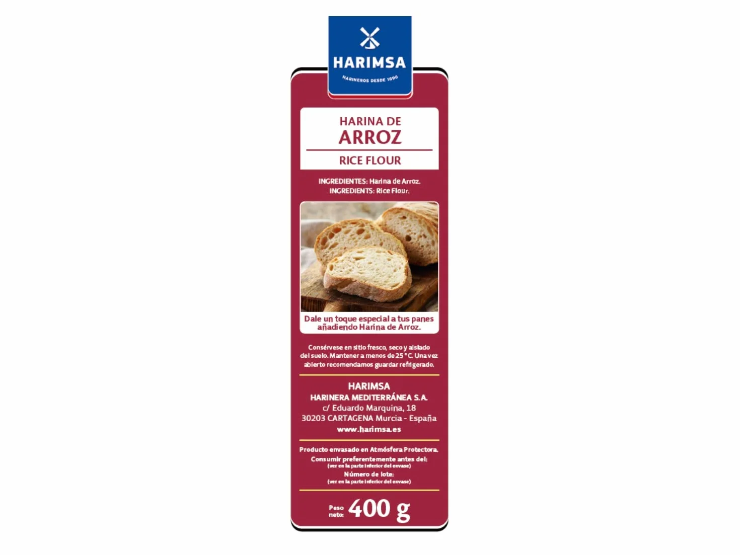 Harina de Arroz Harimsa 400 Gramos