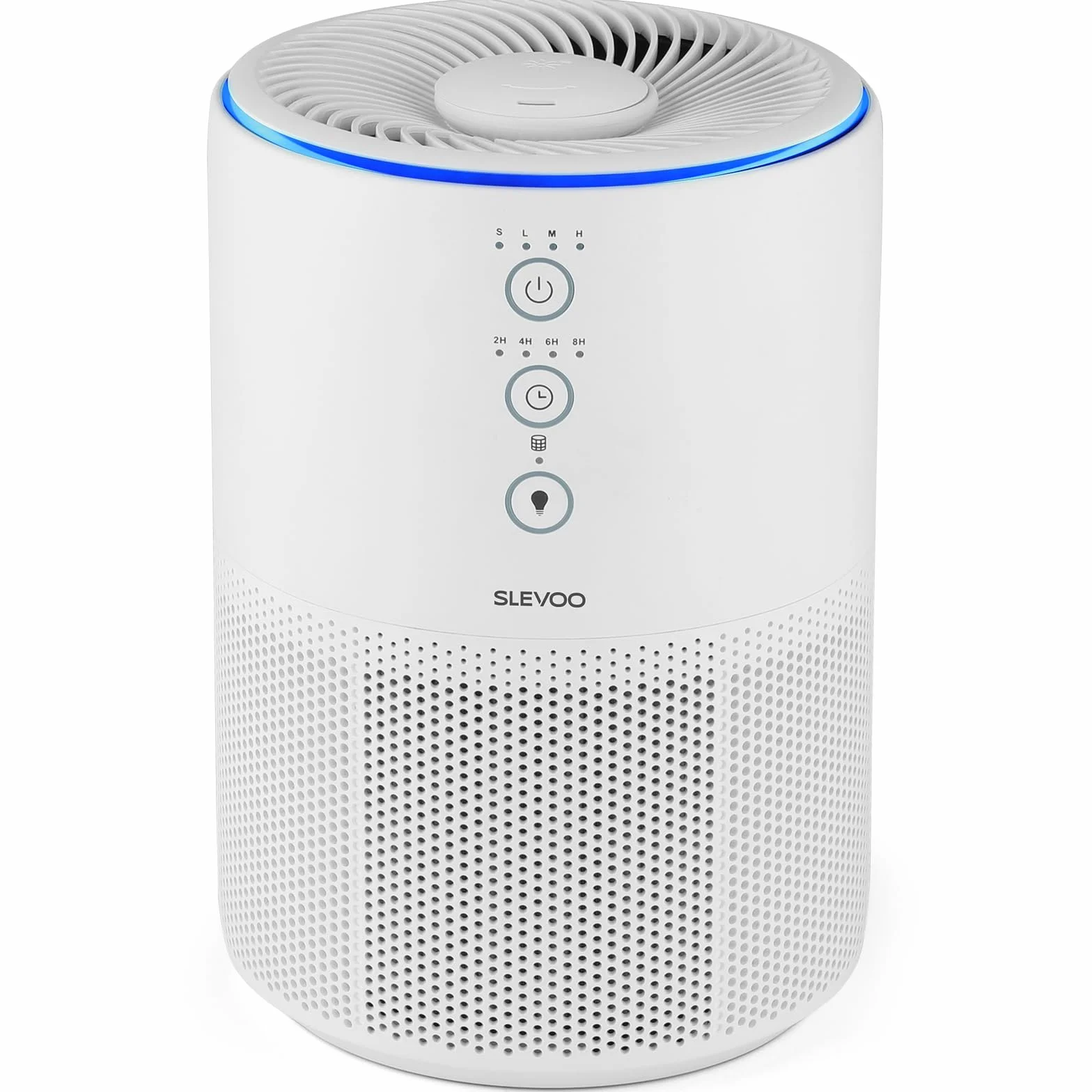 Slevoo Purificador de Aire HEPA 3 en 1 CADR 200 m³/h para Hogar Alergia Mascotas (Blanco)