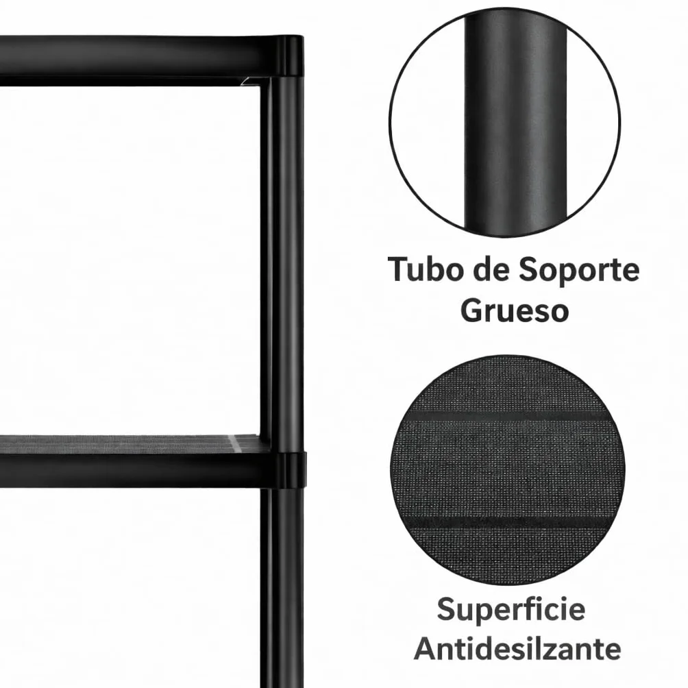 T-LOVENDO.ES Pack 2 Estanterías de Plástico modulares 130x60x30 cm con 4 baldas Resistentes| Estantería Almacenaje Interior y Exterior Garaje o Trastero| Montaje sin Herramientas