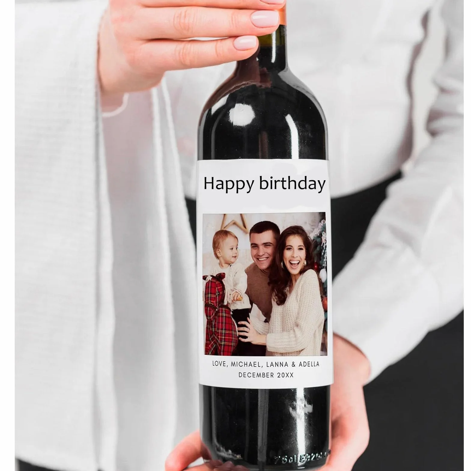 Etiquetas fotográficas personalizadas para botellas de vino Etiquetas para vino personalizadas para botellas Personalizadas Compromiso Boda Fiesta de Cumpleaños