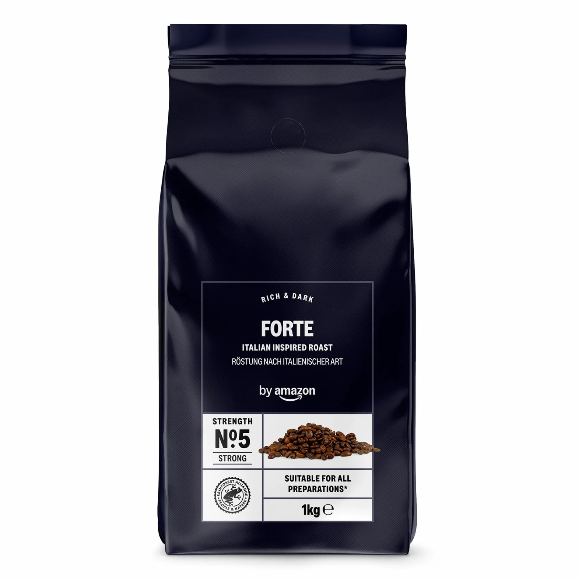 Amazon Fuerte Café En Grano De Tueste Natural, 1kg
