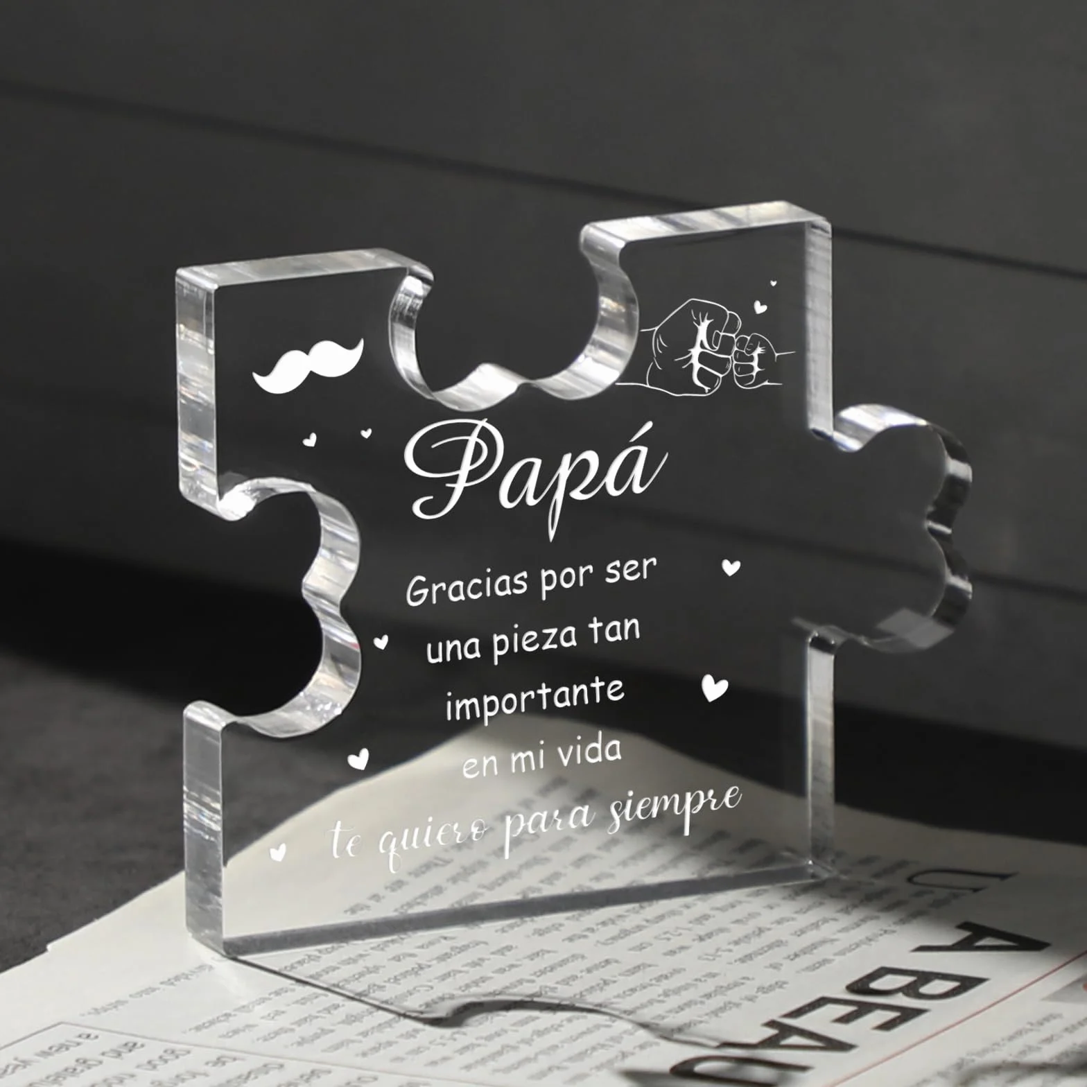 Regalo para Padre, Adornos de Acrílico, Cumpleaños, Navidad, Hija Hijo