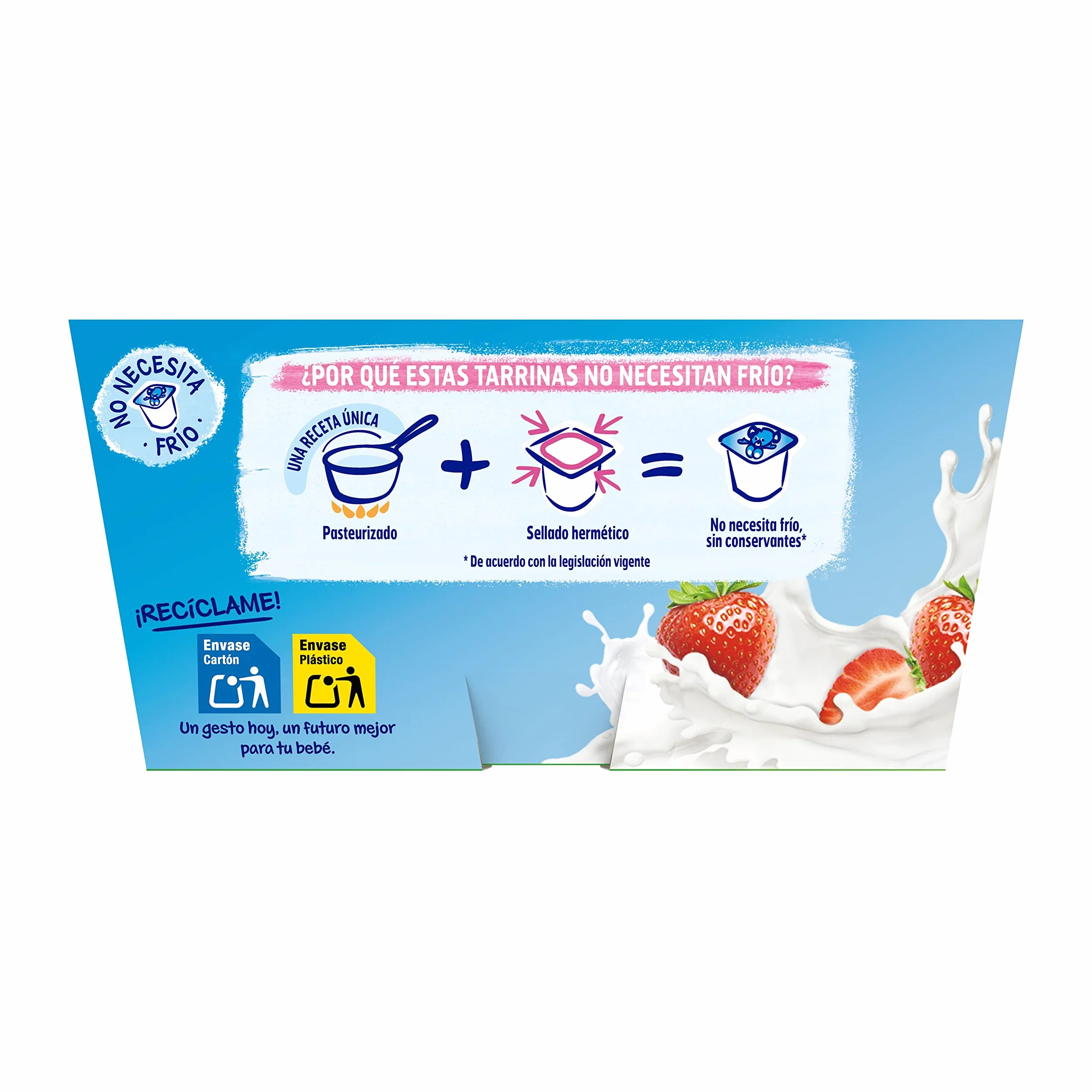 NESTLÉ YOGOLINO FRESA Pack de 6 4x100g a partir de los 8 meses