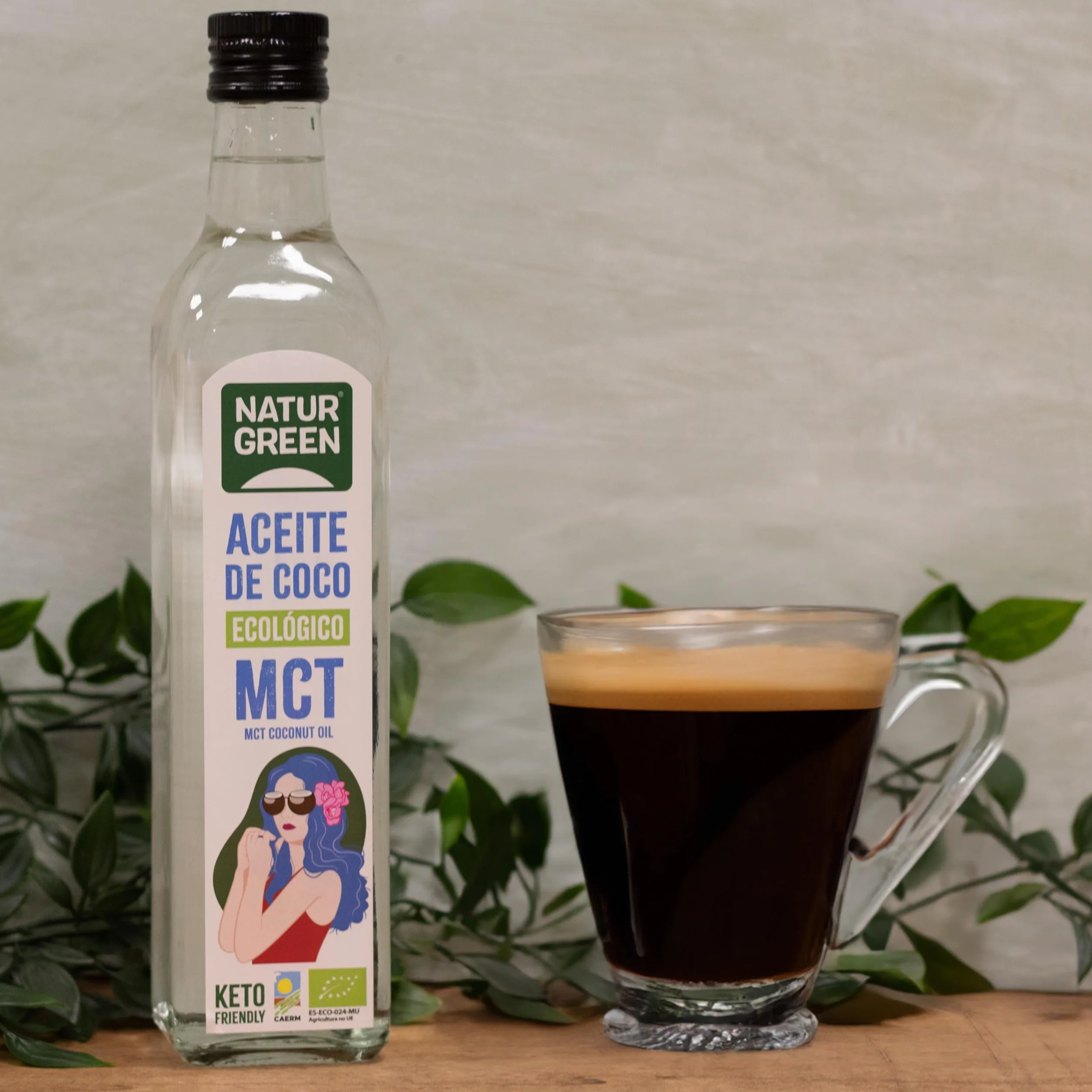 NaturGreen Aceite de Coco Bio MCT Ecológico 500 ml
