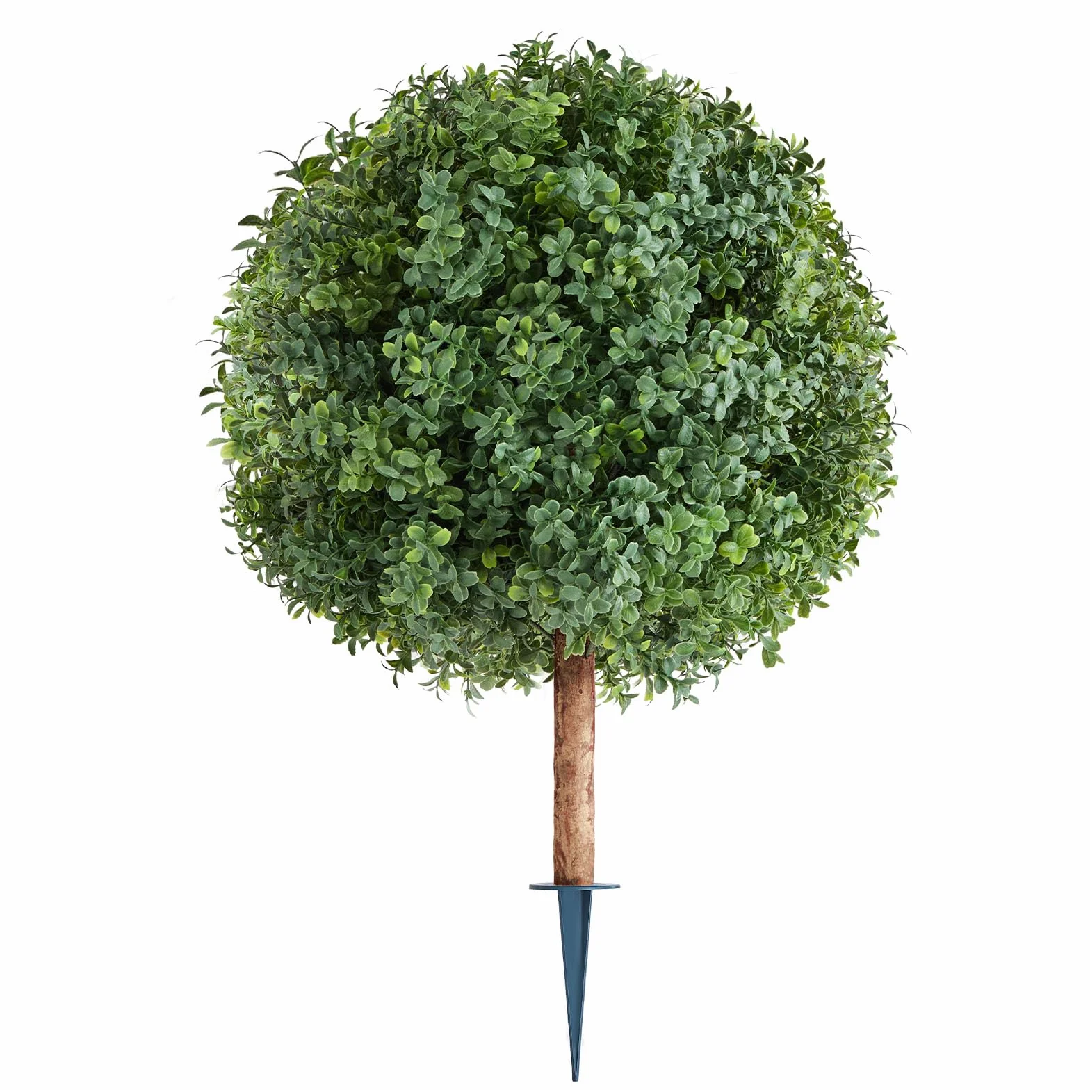 VEVOR Topiario Artificial de Boj con Estaca, Planta Decorativa, para Porche, Exterior e Interior, Patio, Jardín, Balcón y Patio Trasero, Resistente a la Intemperie, 400 x 400 x 686 mm, 2 uds,