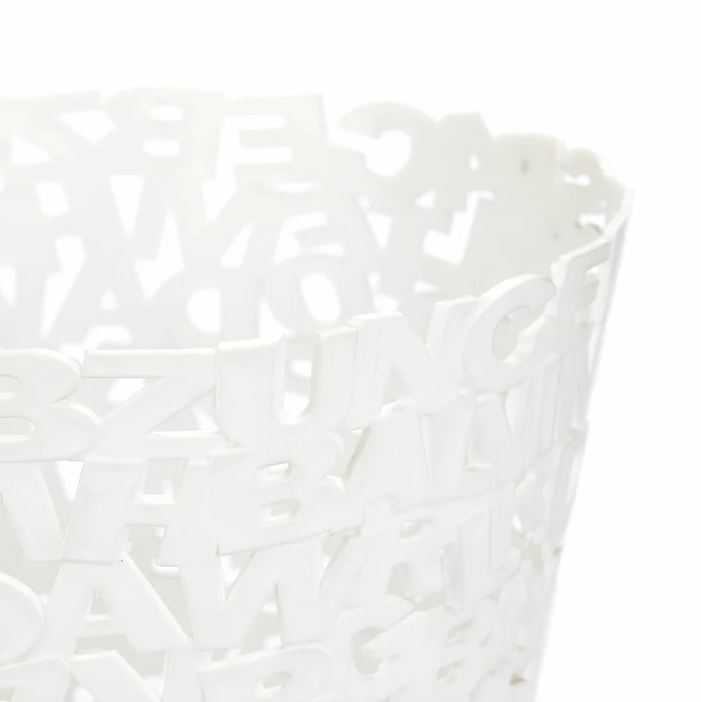 Balvi Papelera Letters Color Blanco Plástico 30cm