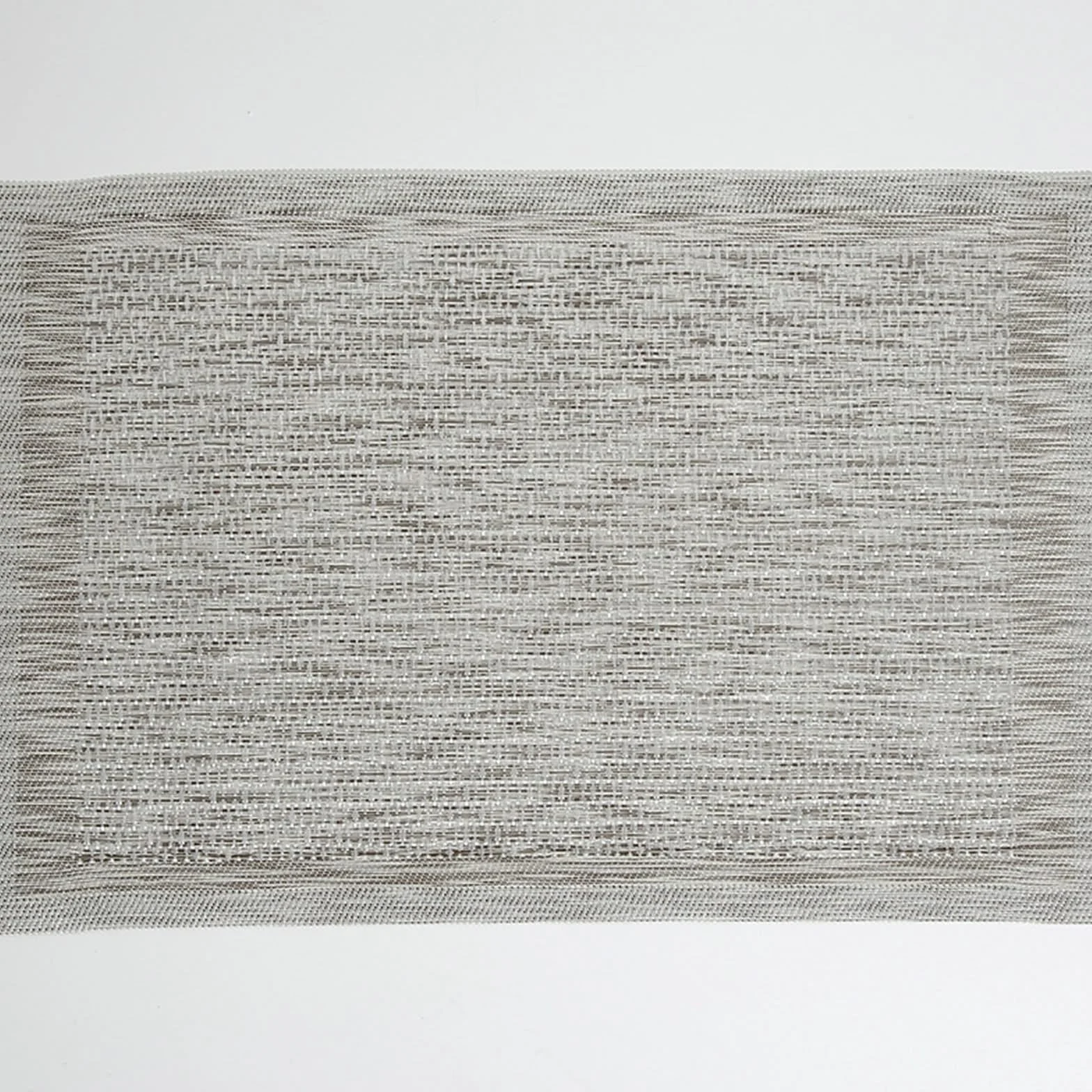 Juego de 10 manteles individuales americanos elegantes, para colocar debajo de platos de mesa modernos, de PVC para mascotas, 45 x 30 cm, rectangular, color plateado